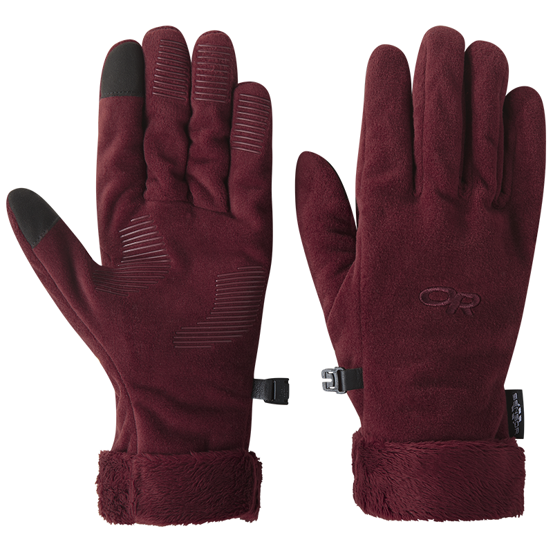 Women's Fuzzy Sensor Gloves