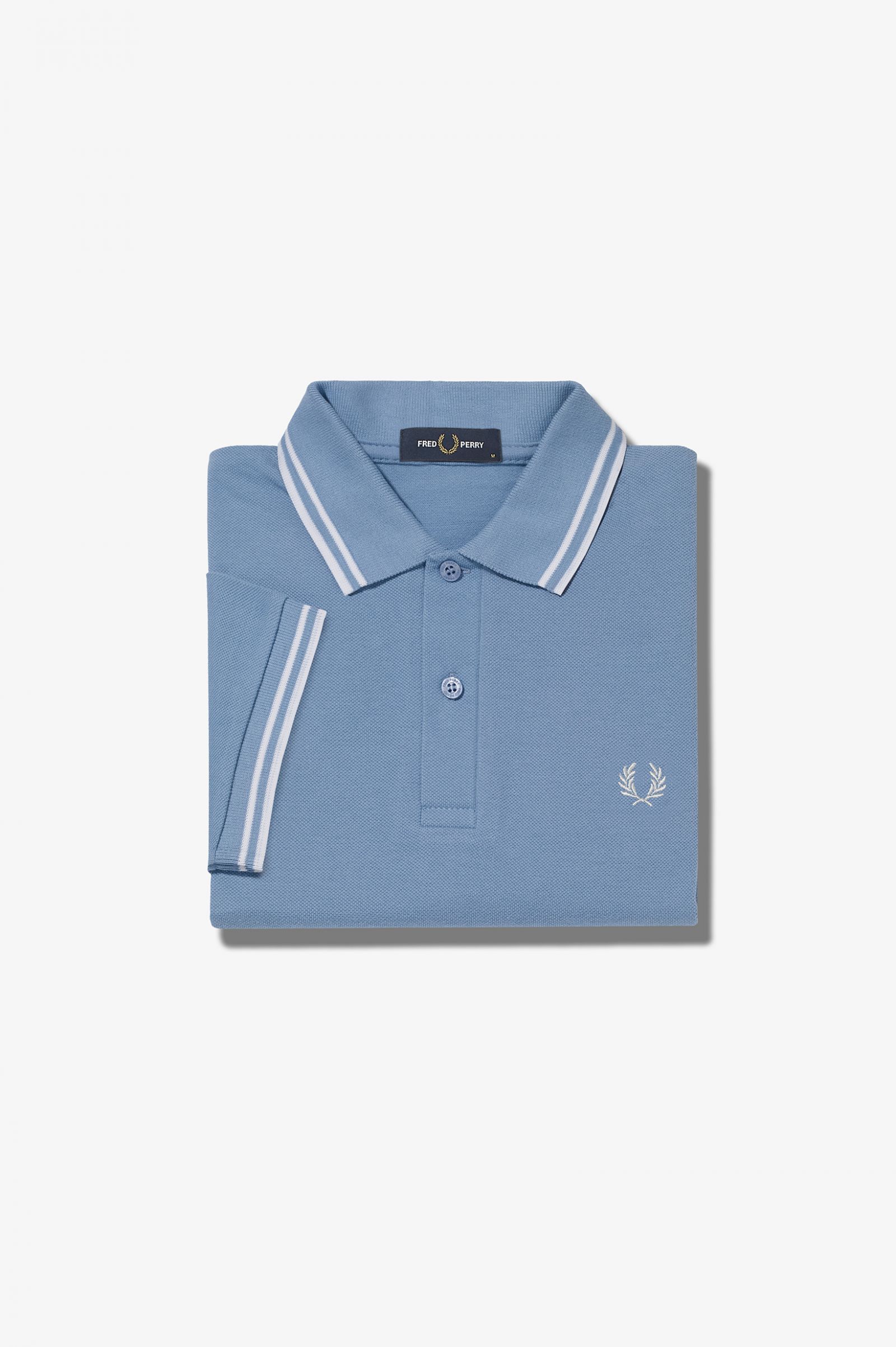 The Fred Perry ShirtM3600 Sky Blue / Snow White / Snow White