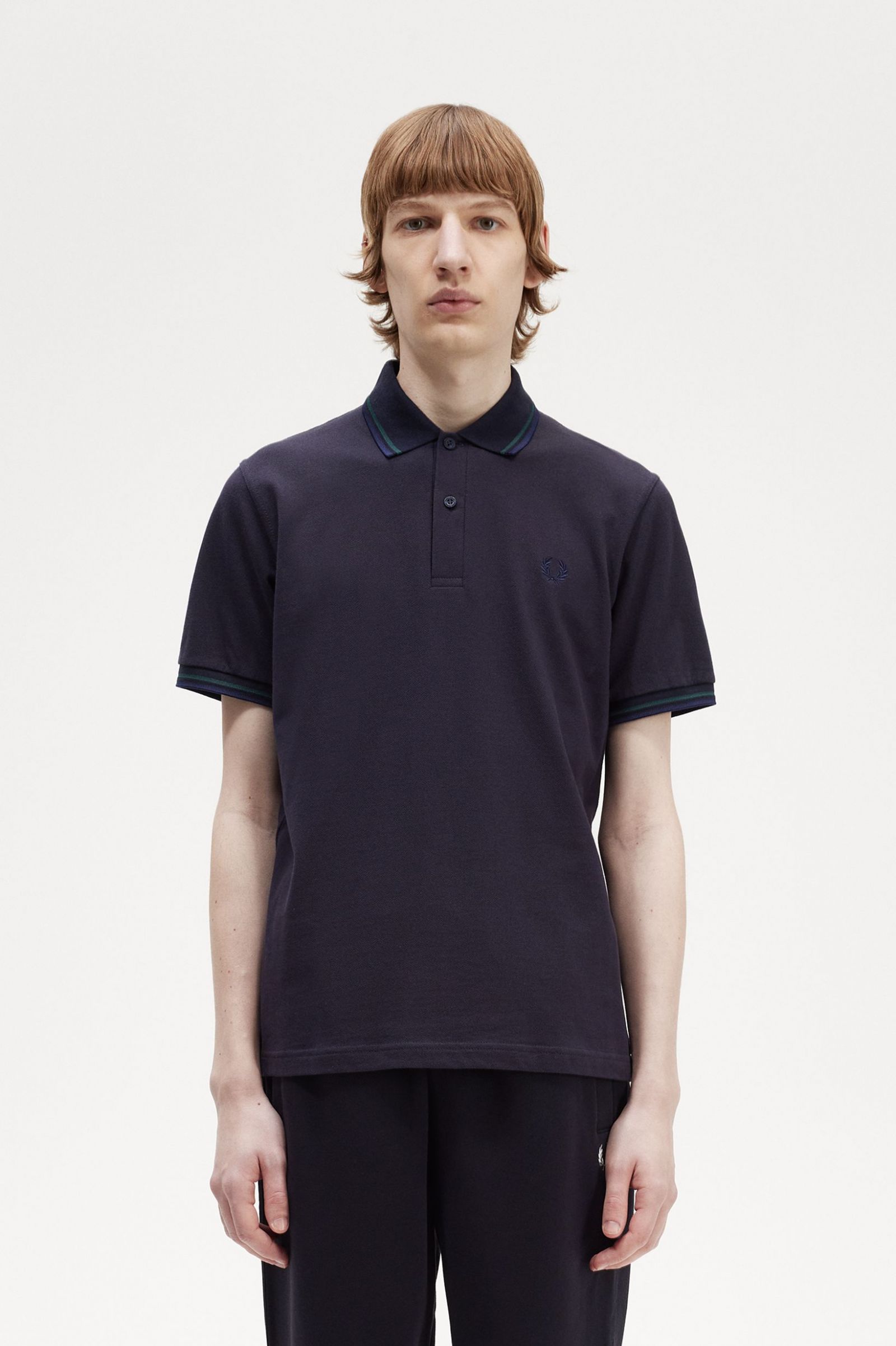 The Fred Perry ShirtM12 Navy / Petrol Blue / French Navy