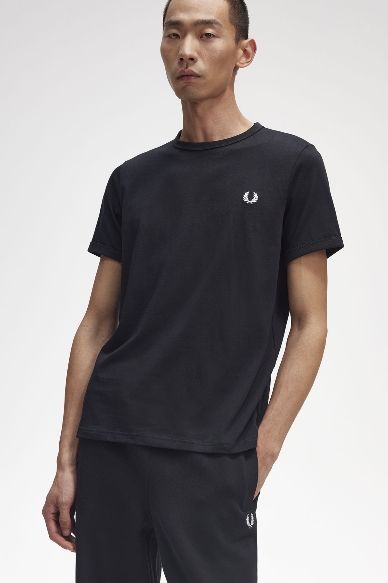 Ringer T-Shirt Black