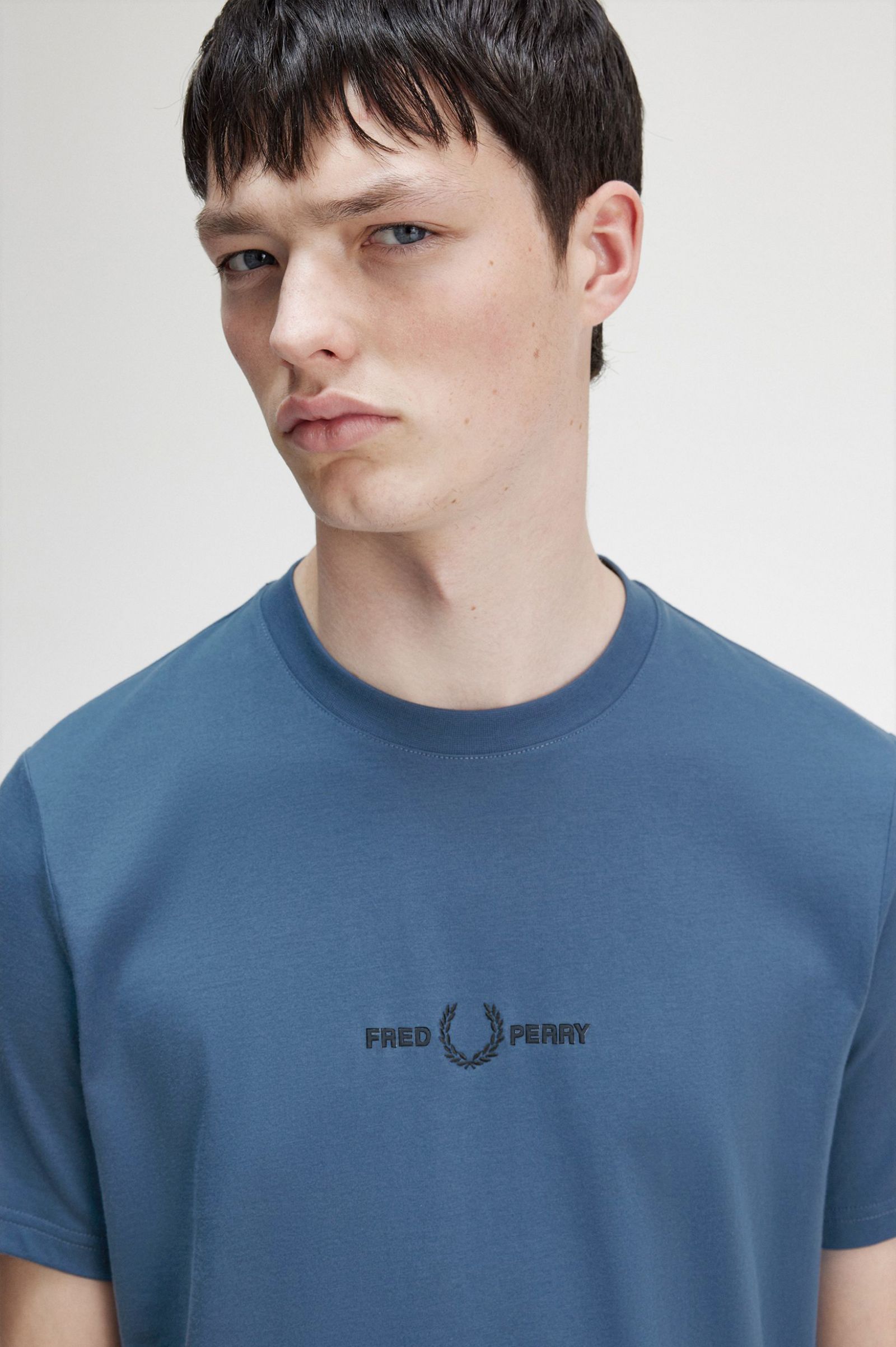 Embroidered T-Shirt Midnight Blue