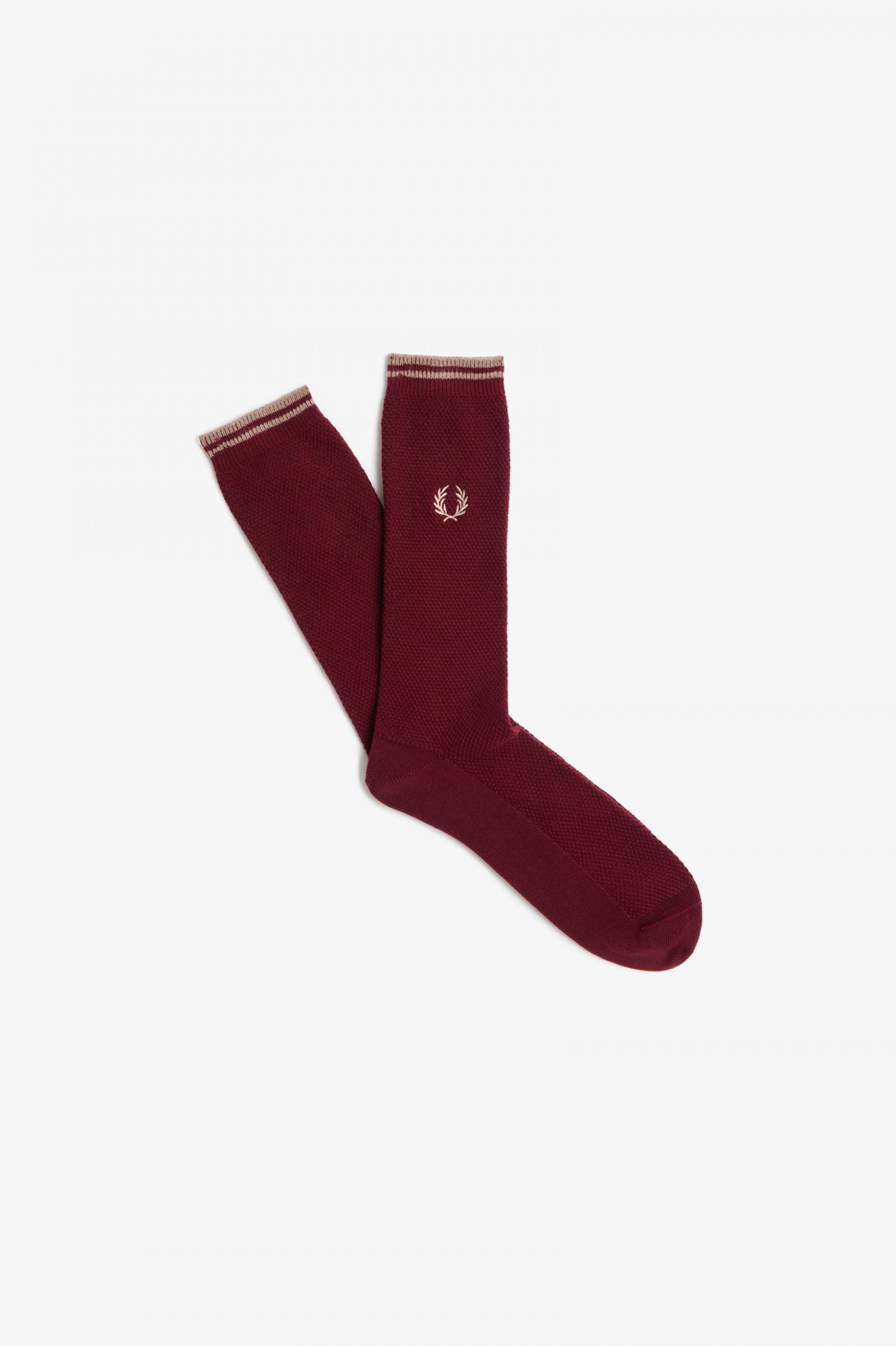 Tipped Socks Oxblood / Shaded Stone