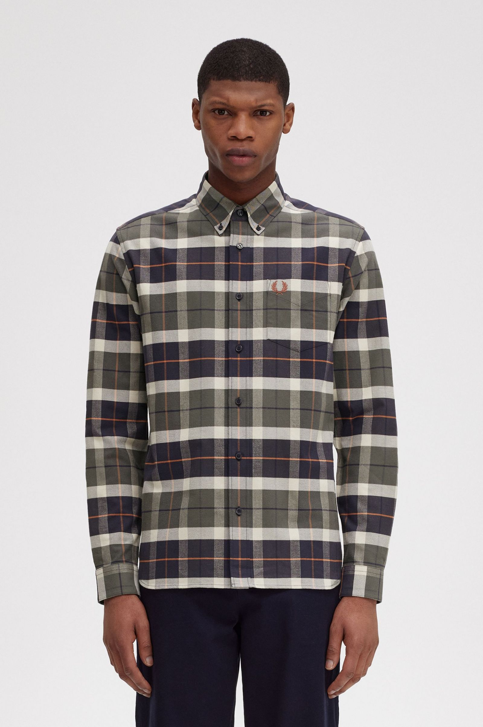 Brushed Tartan Shirt Field Green