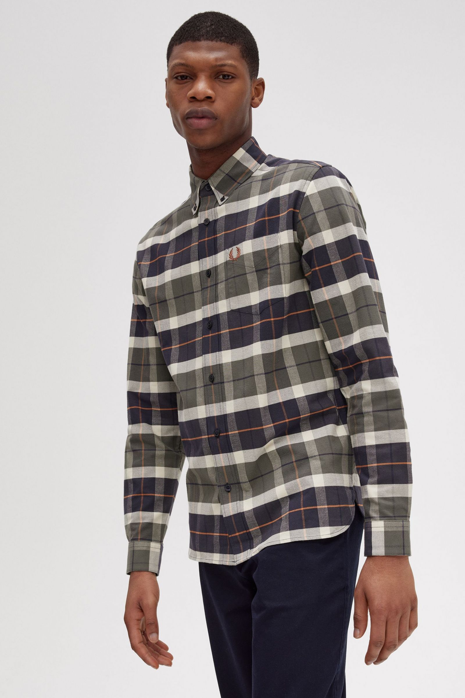 Brushed Tartan Shirt Field Green
