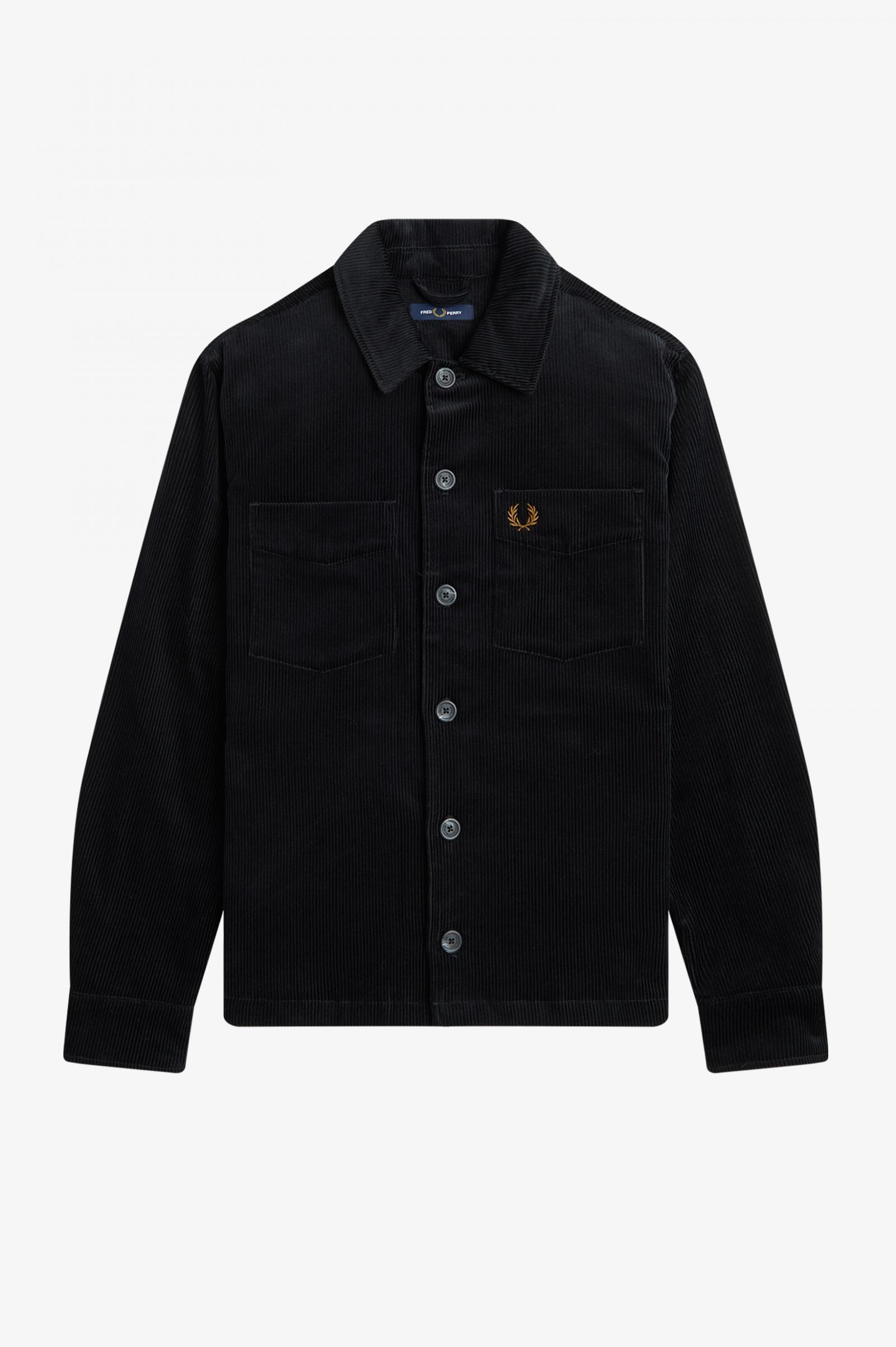 Cord Overshirt Black