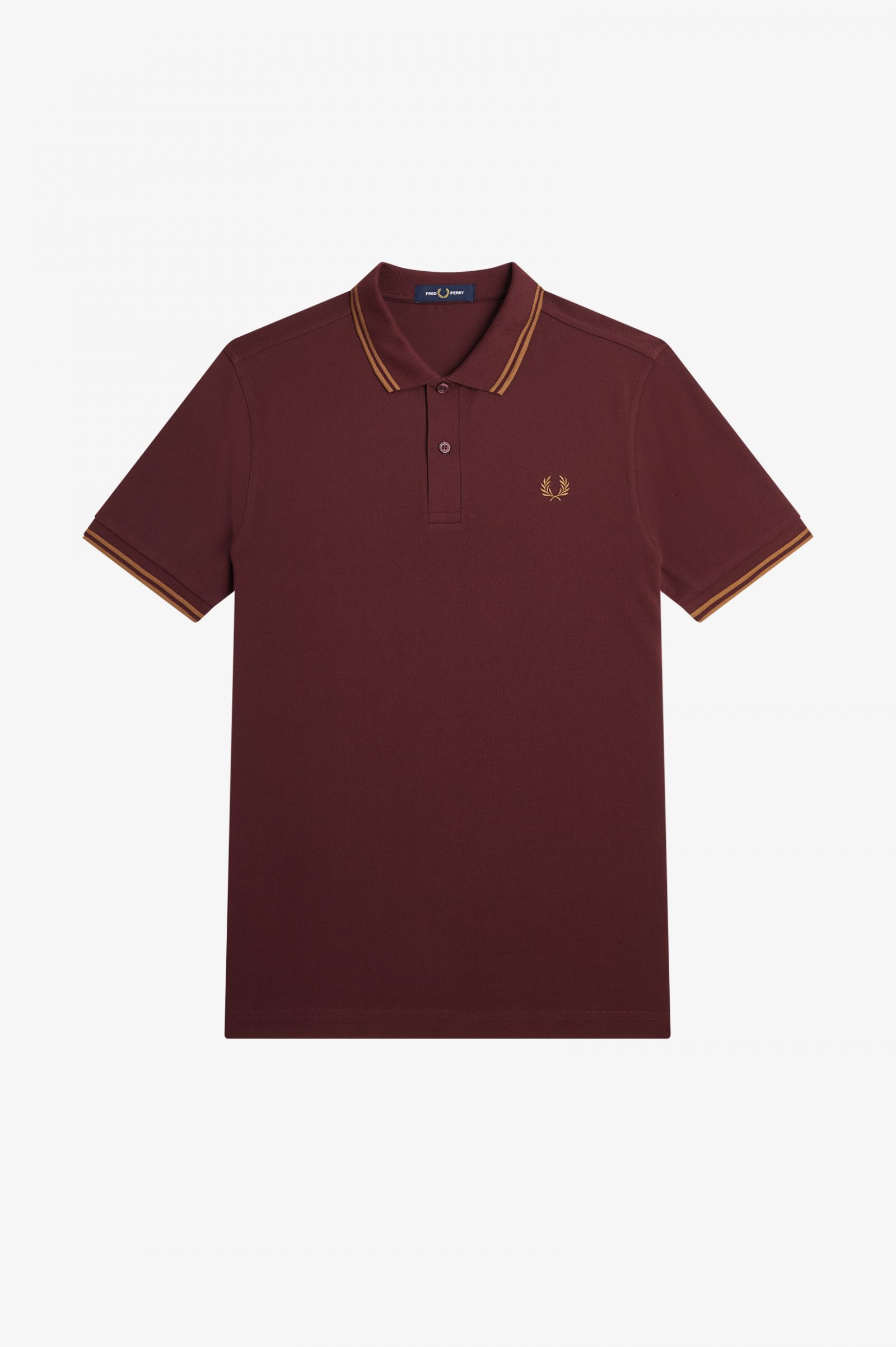 The Fred Perry ShirtM3600 Oxblood / Shaded Stone / Shaded Stone