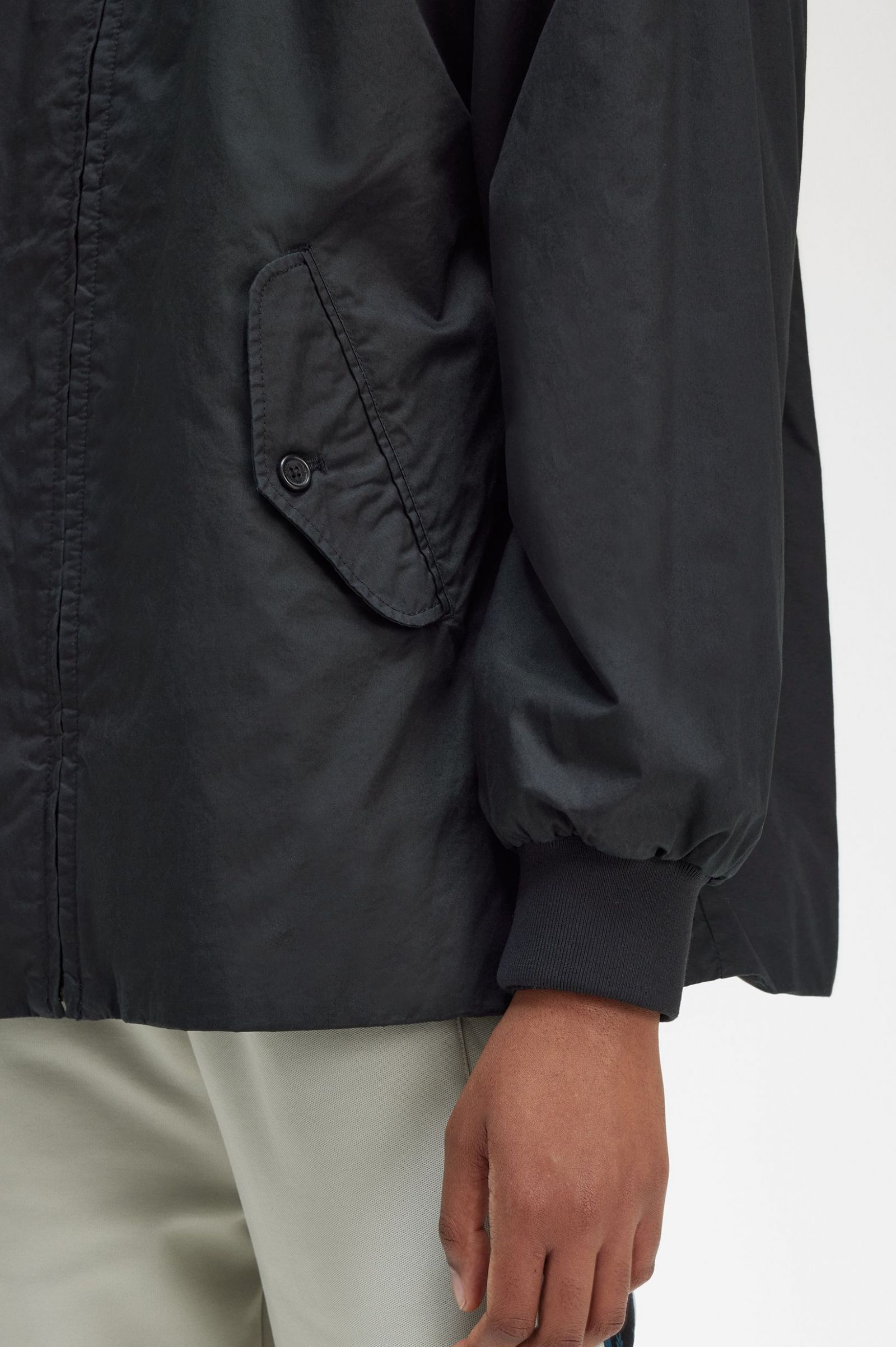 Padded Zip-Through Jacket Black