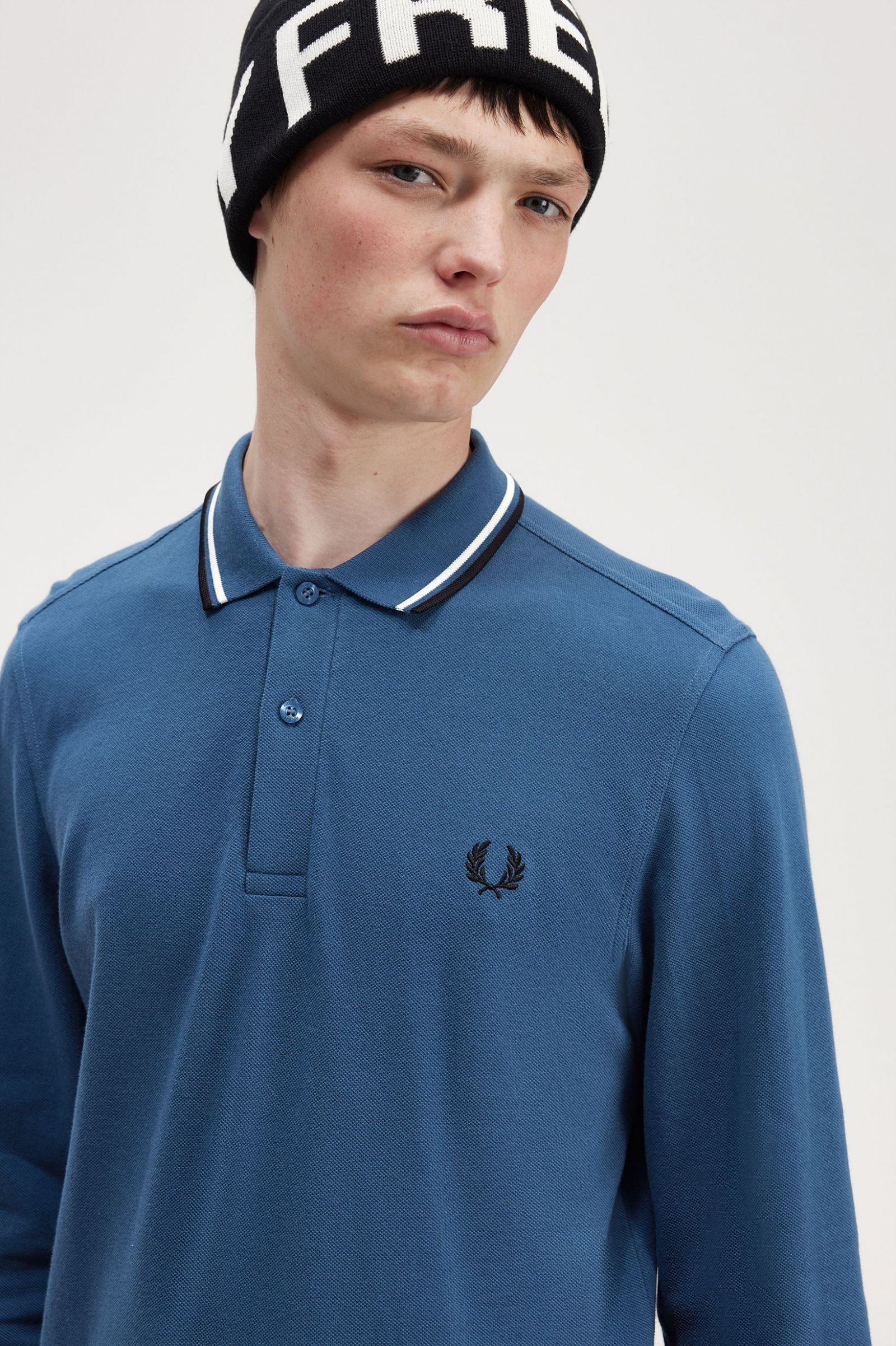 The Fred Perry ShirtM3636 Midnight Blue / Snow White / Black
