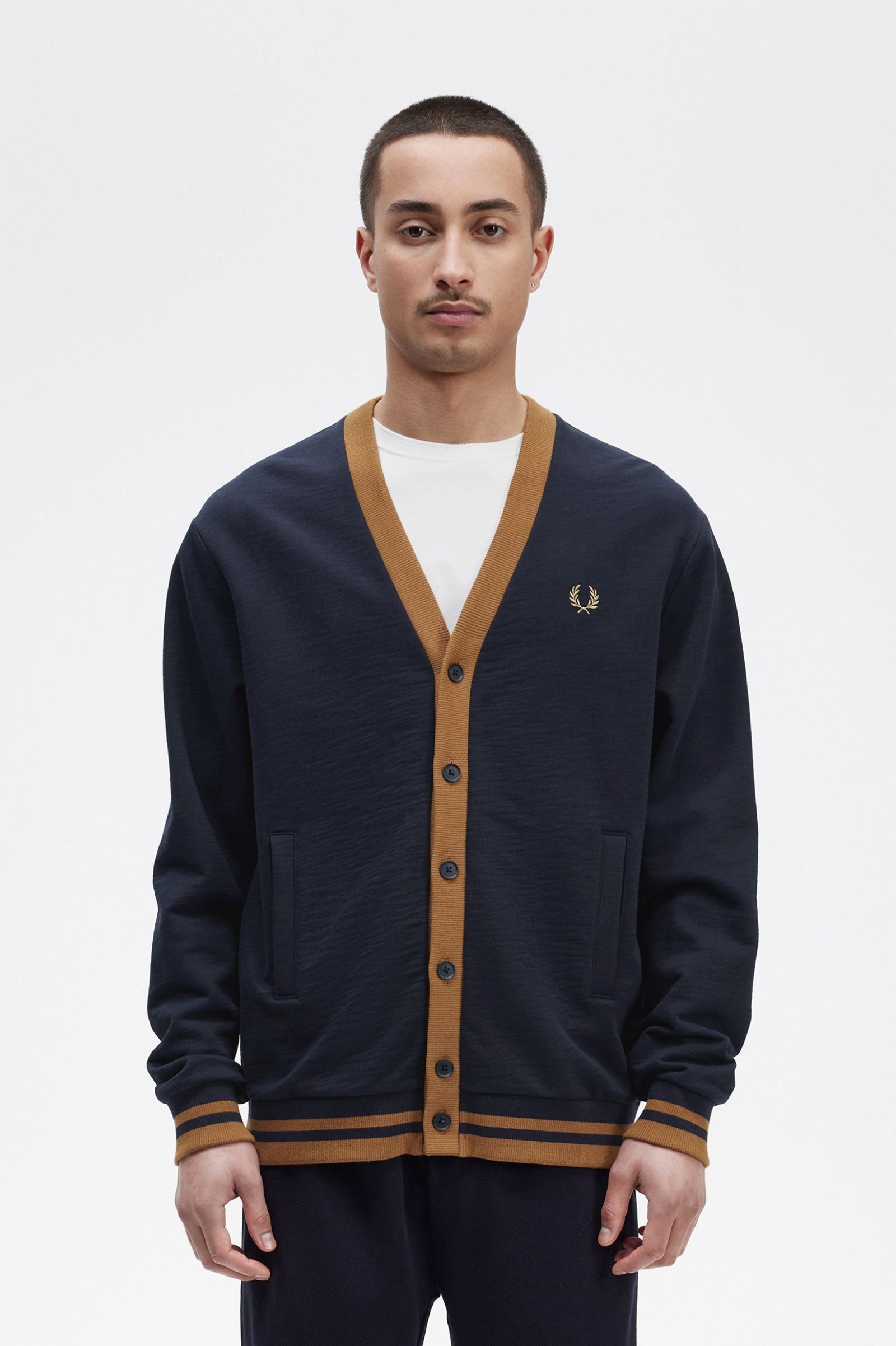 Button Through Sweatshirt Navy