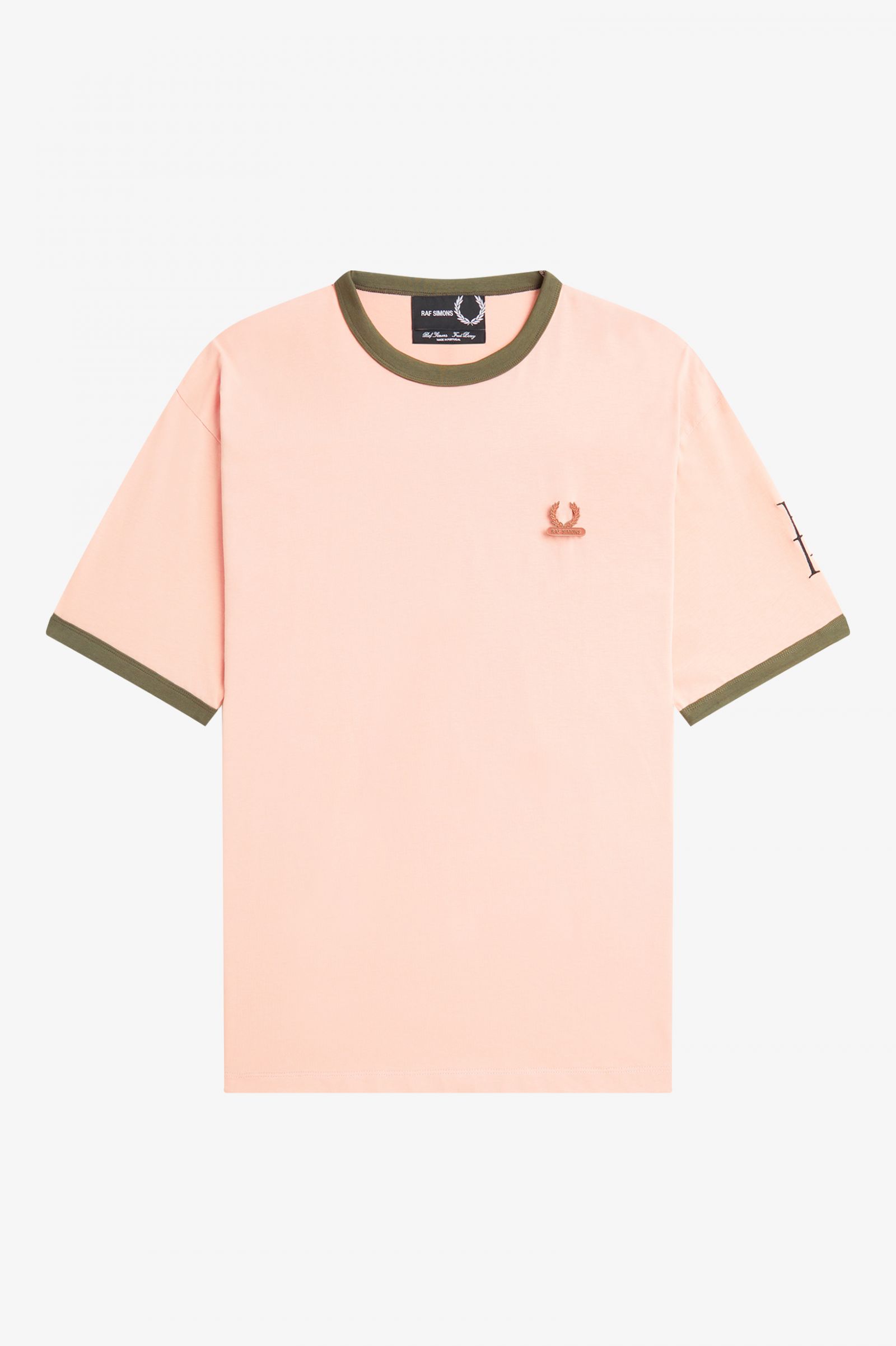 Raf SimonsContrast Trim Relaxed T-Shirt Light Misty Rose