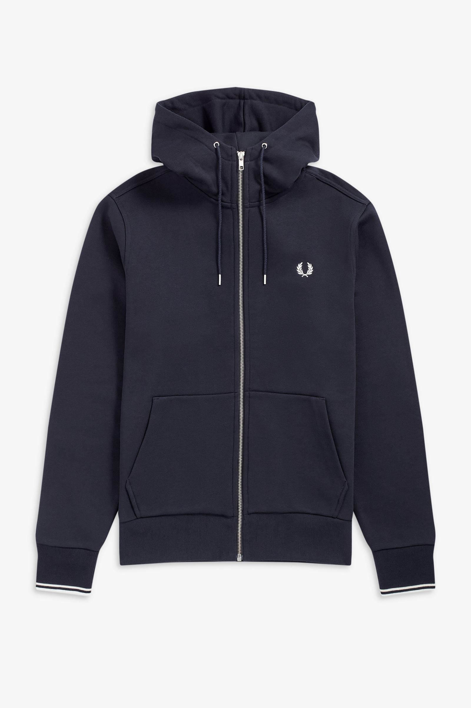 Hooded Zip Through Sweatshirt Navy