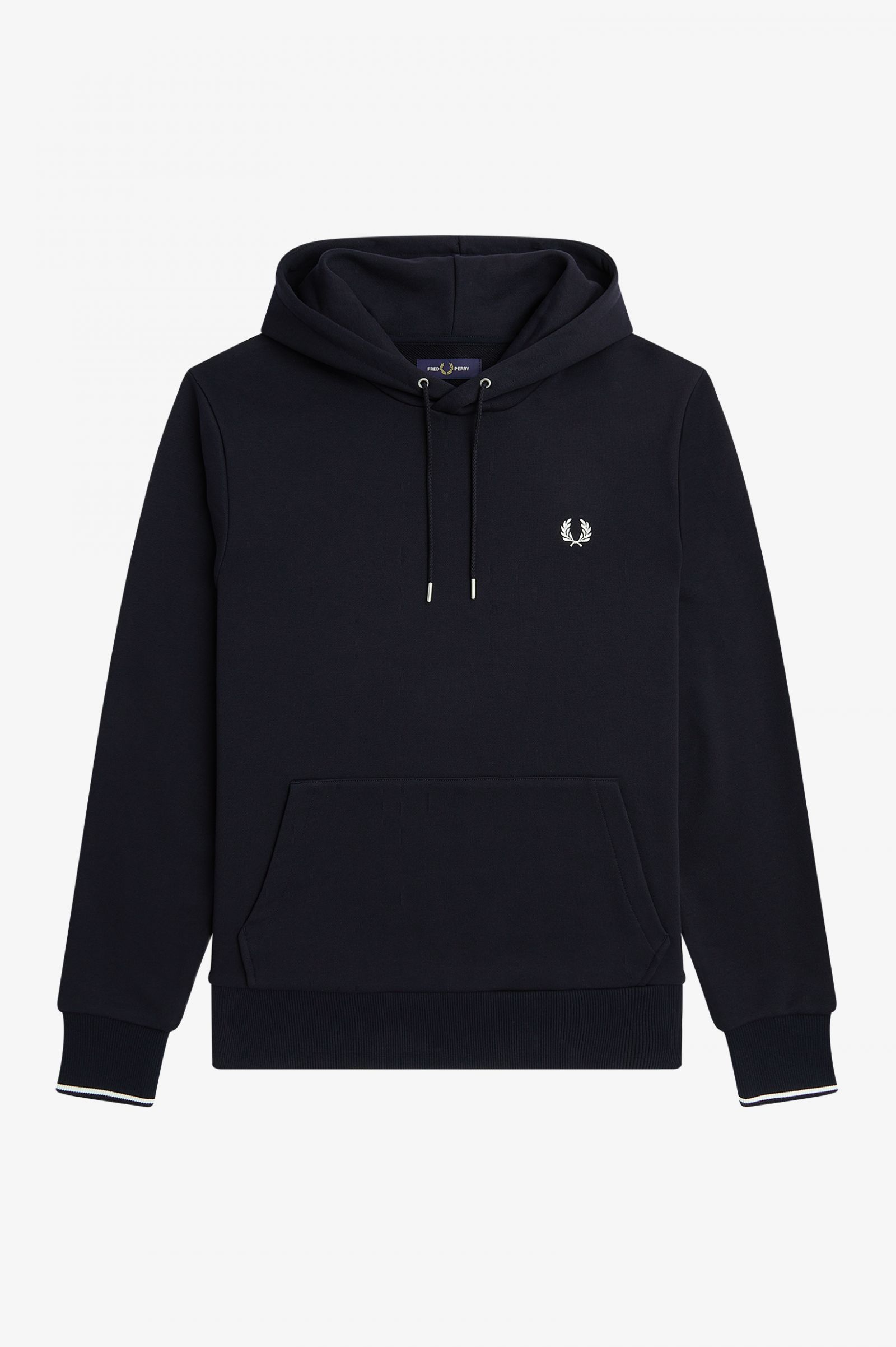 Tipped Hooded Sweatshirt Navy