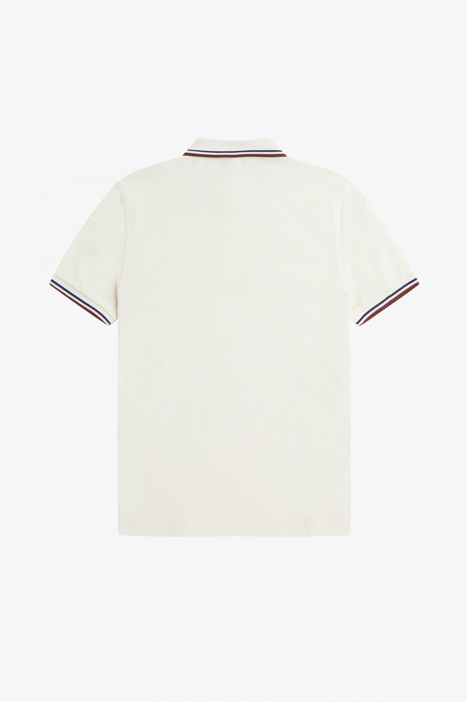 The Fred Perry ShirtM3600 Ecru / French Navy / Whisky Brown