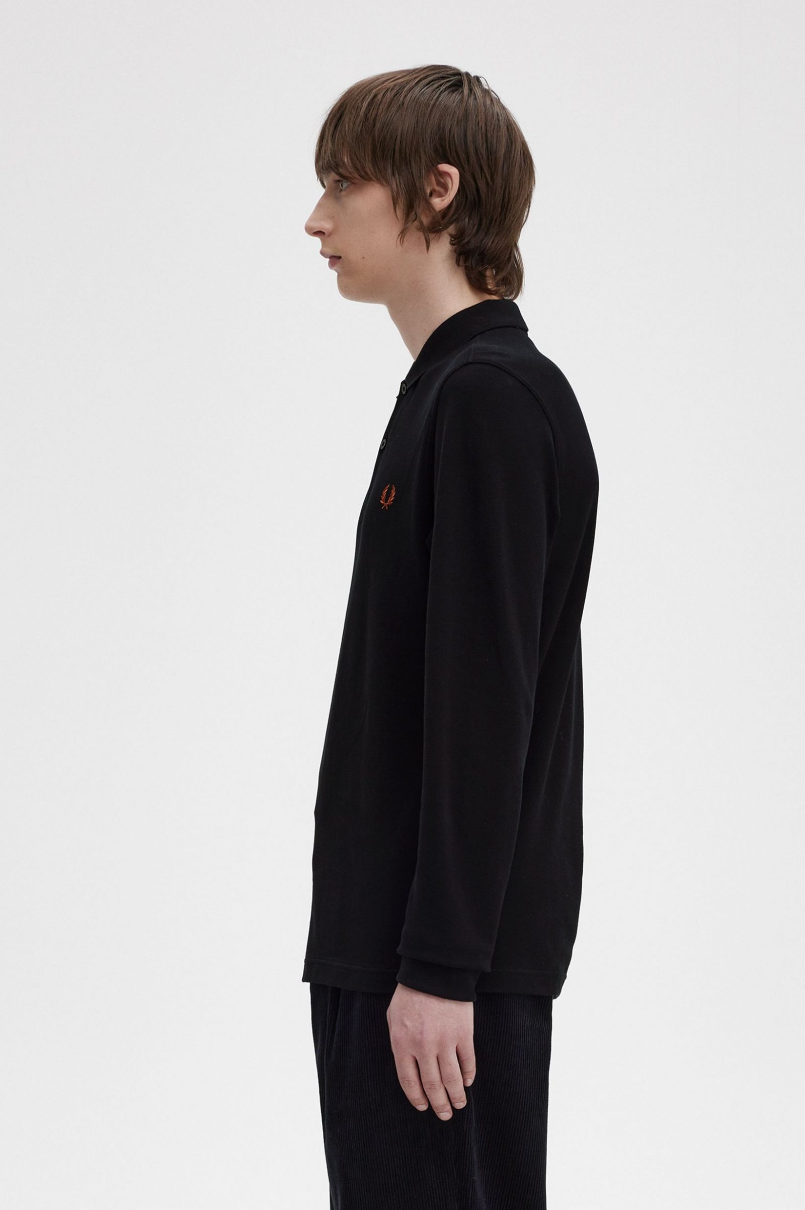 The Fred Perry ShirtM6006 Black / Whisky Brown