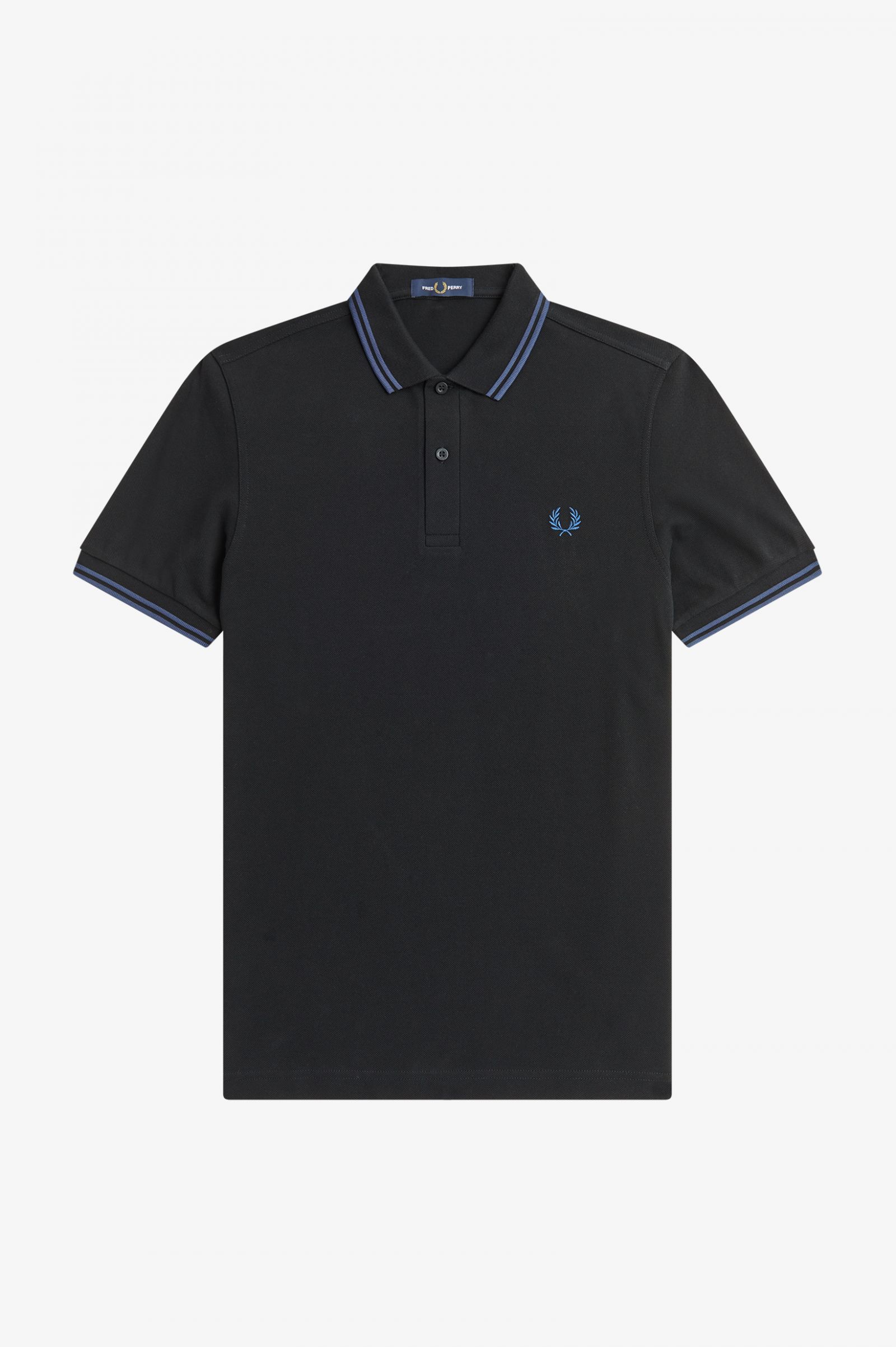The Fred Perry ShirtM3600 Black / Midnight Blue / Midnight Blue