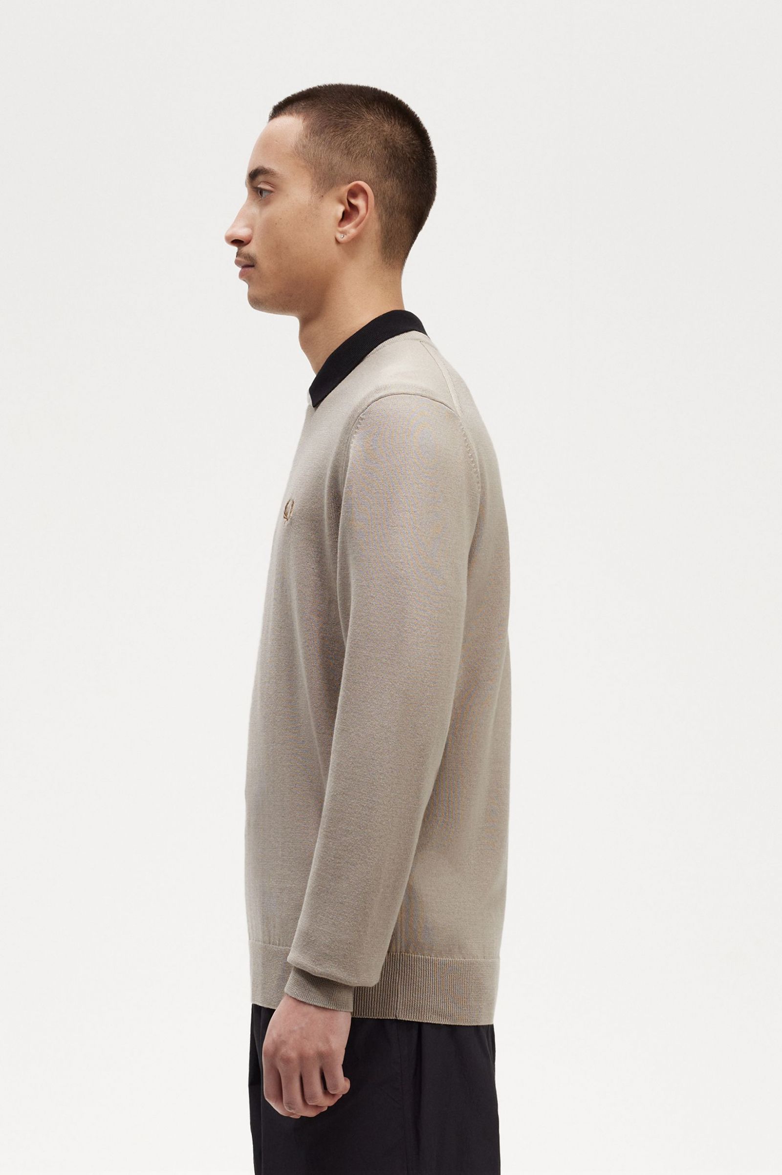 Classic Crew Neck Jumper Dark Oatmeal