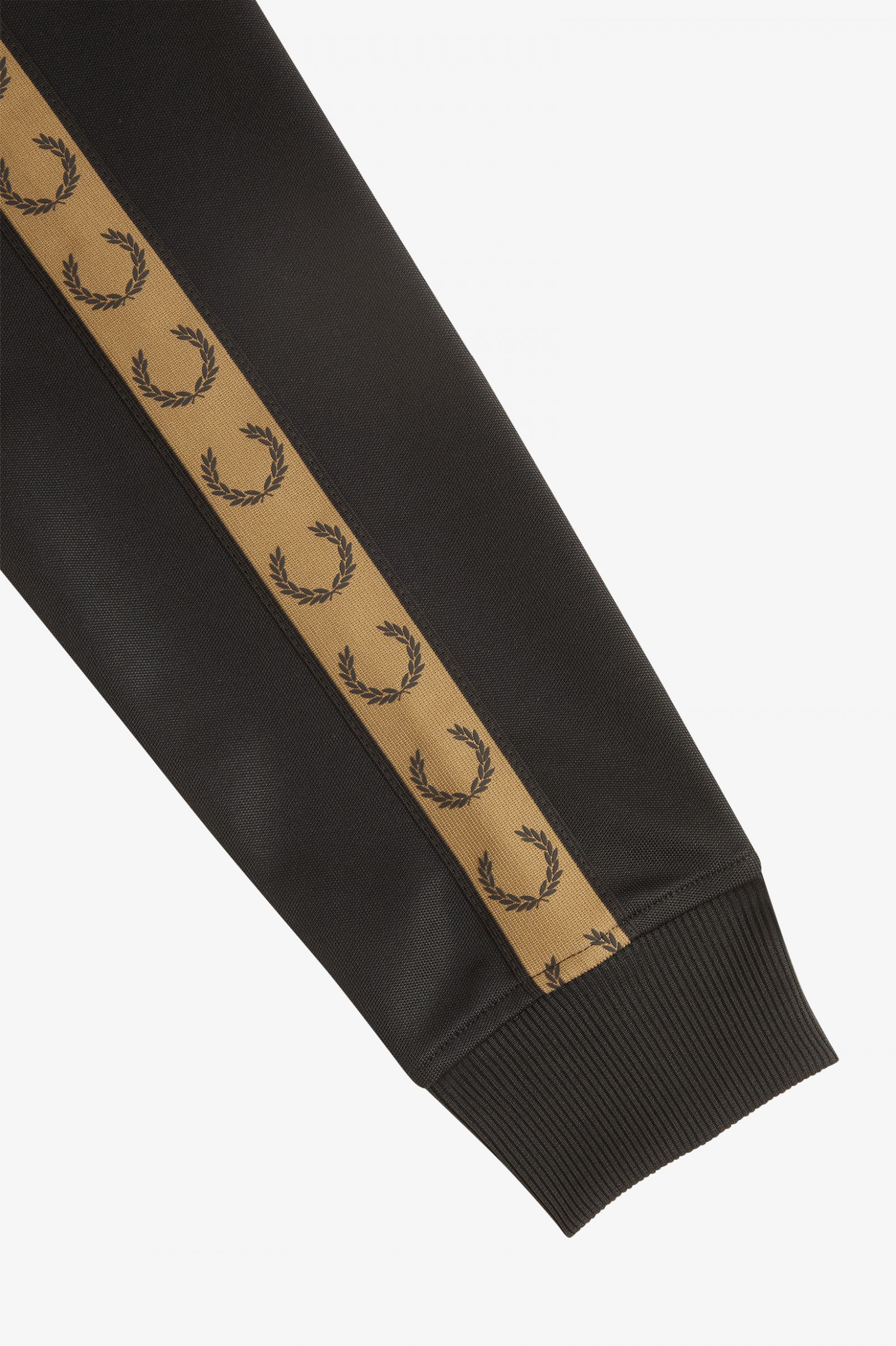 Contrast Tape Track Jacket Black / Shaded Stone