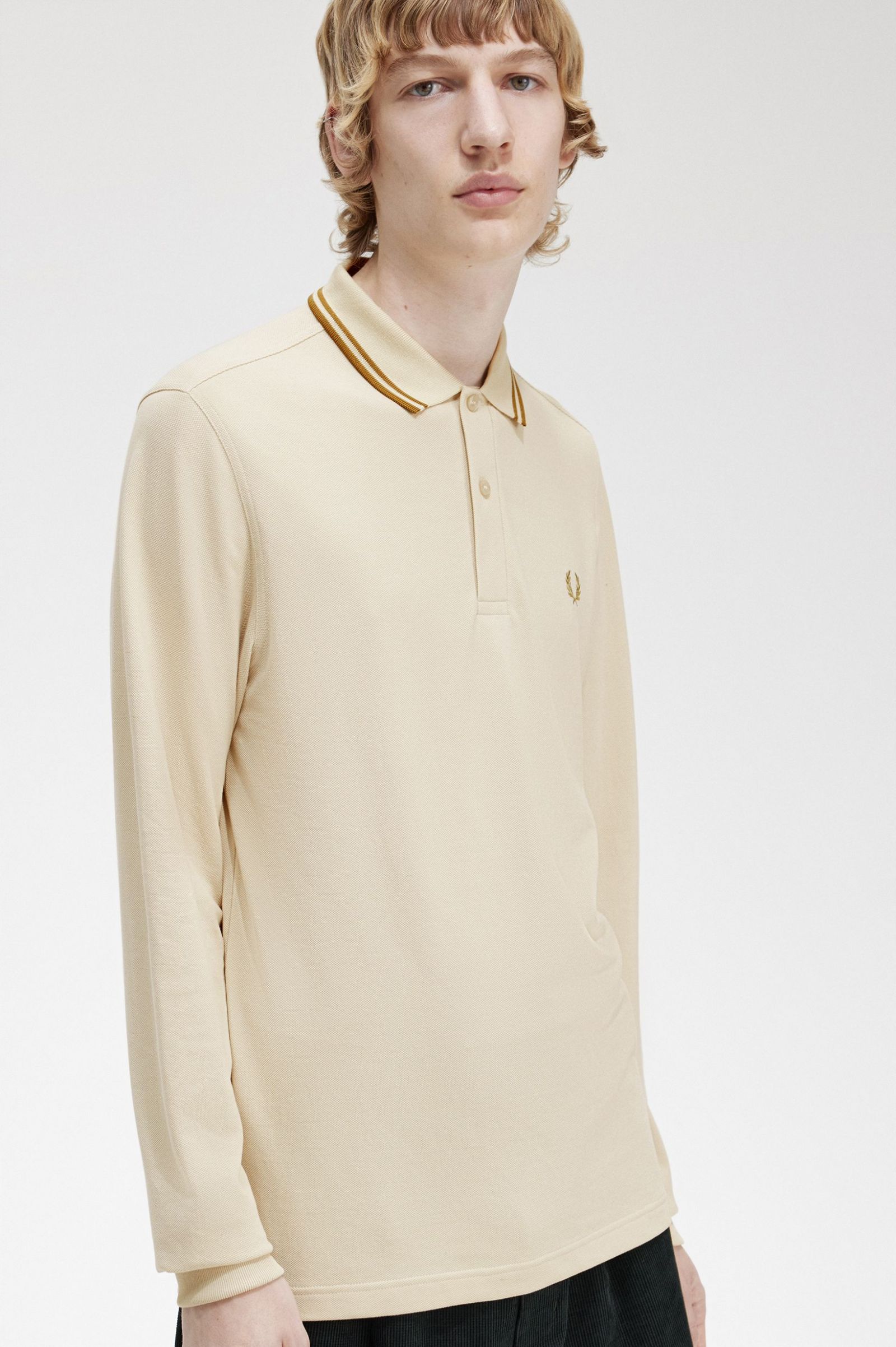 The Fred Perry ShirtM3636 Oatmeal / Dark Caramel / Dark Caramel