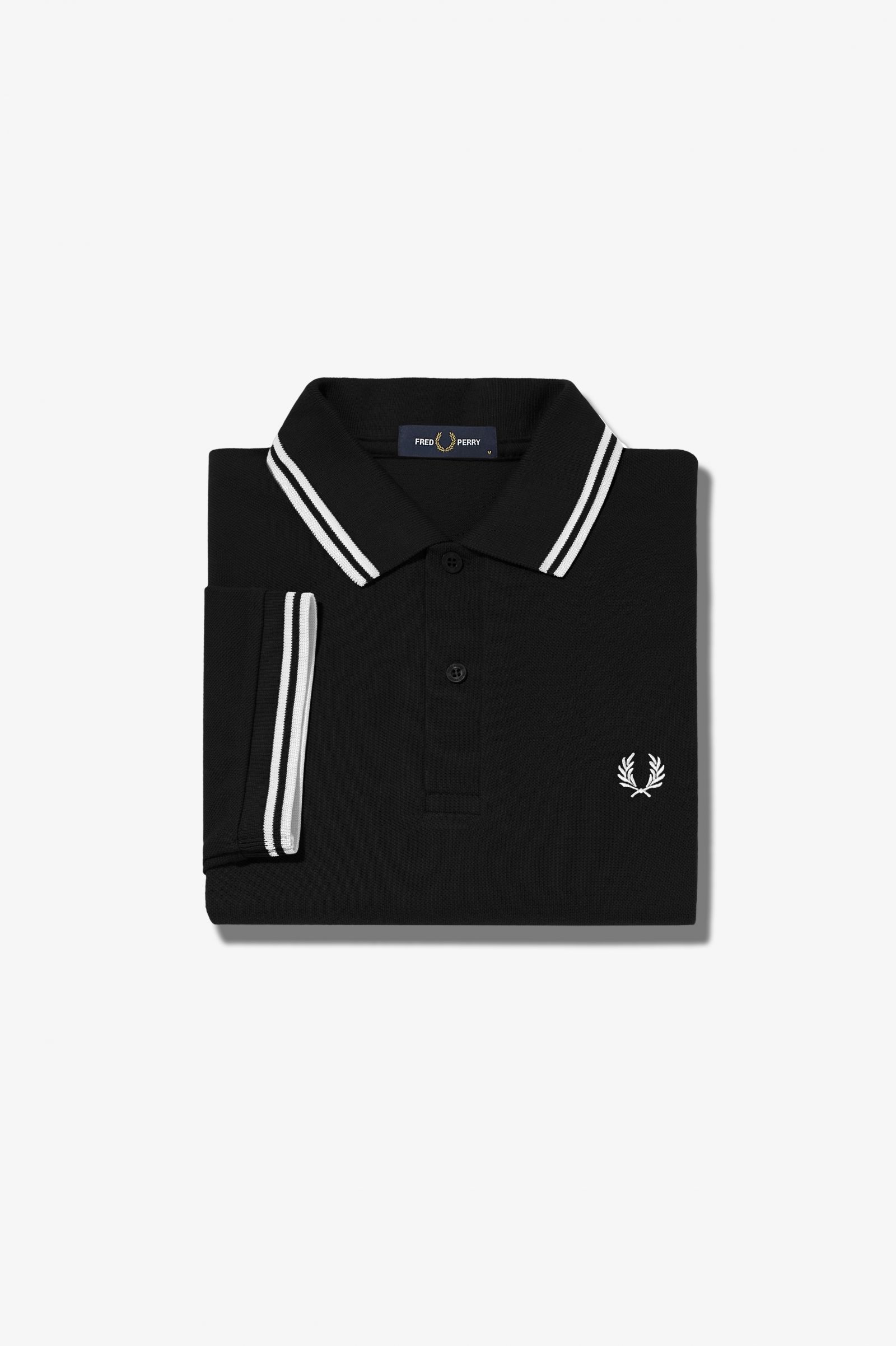 The Fred Perry ShirtM3600 Black / White / White
