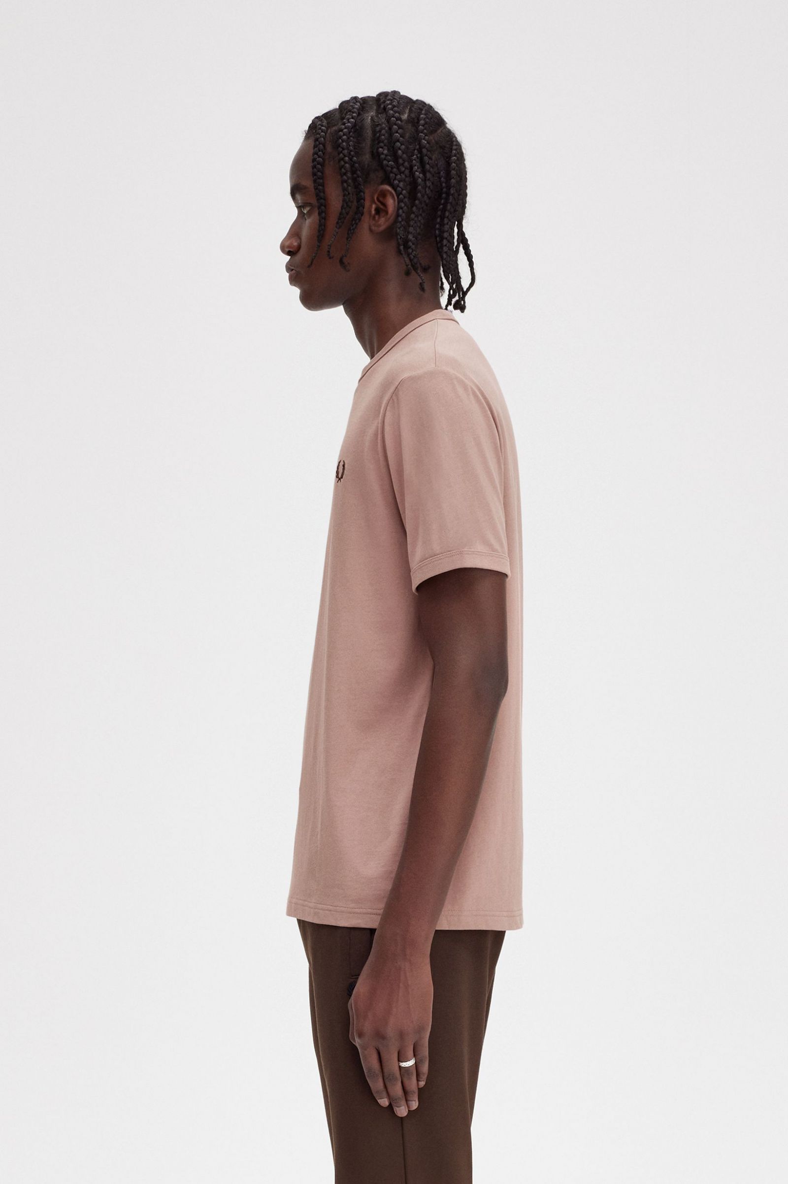 Ringer T-Shirt Dark Pink