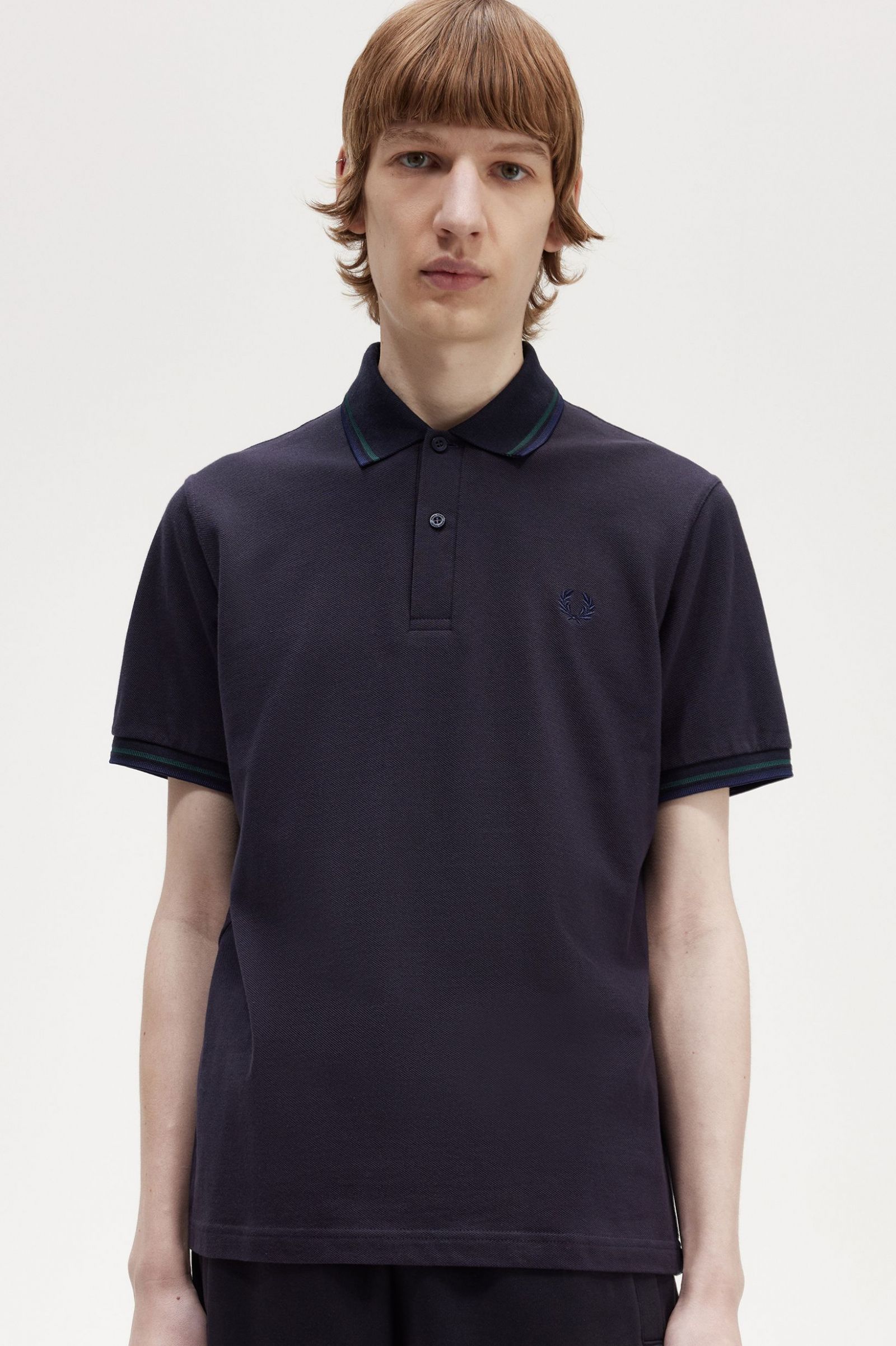 The Fred Perry ShirtM12 Navy / Petrol Blue / French Navy
