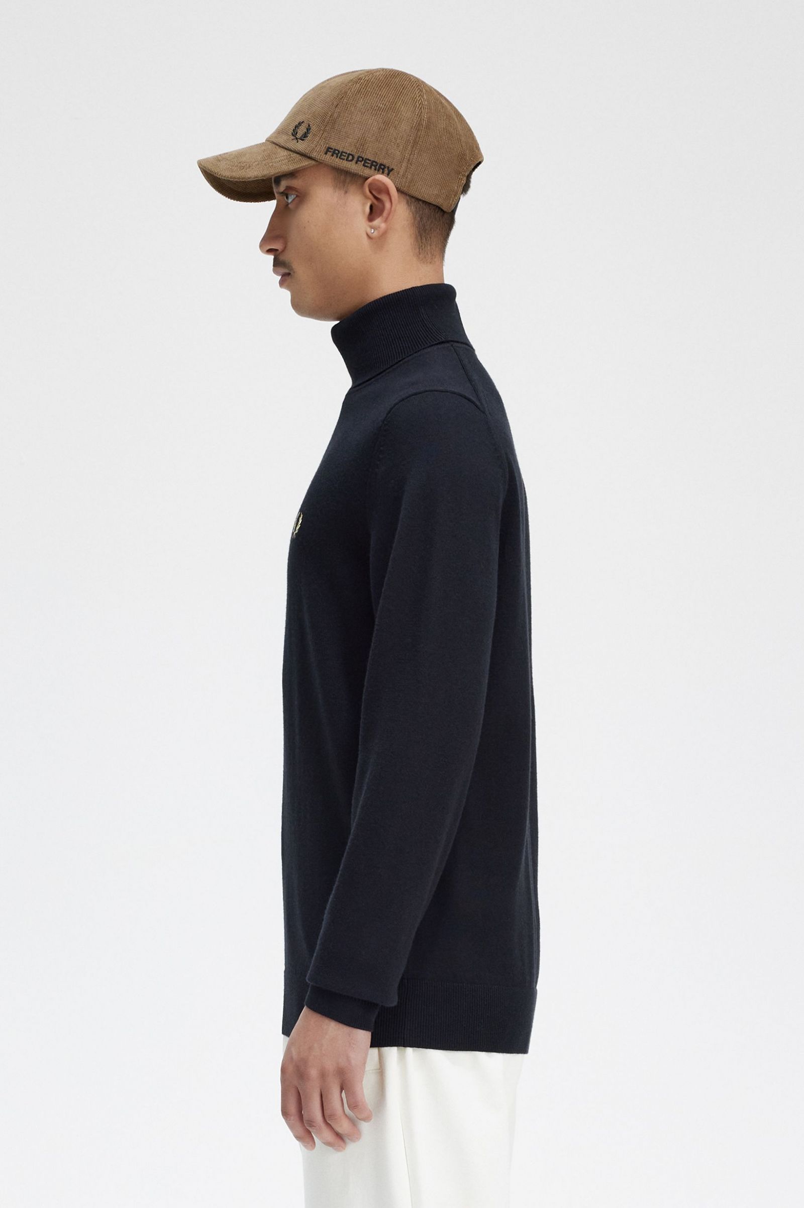 Roll Neck Jumper Black