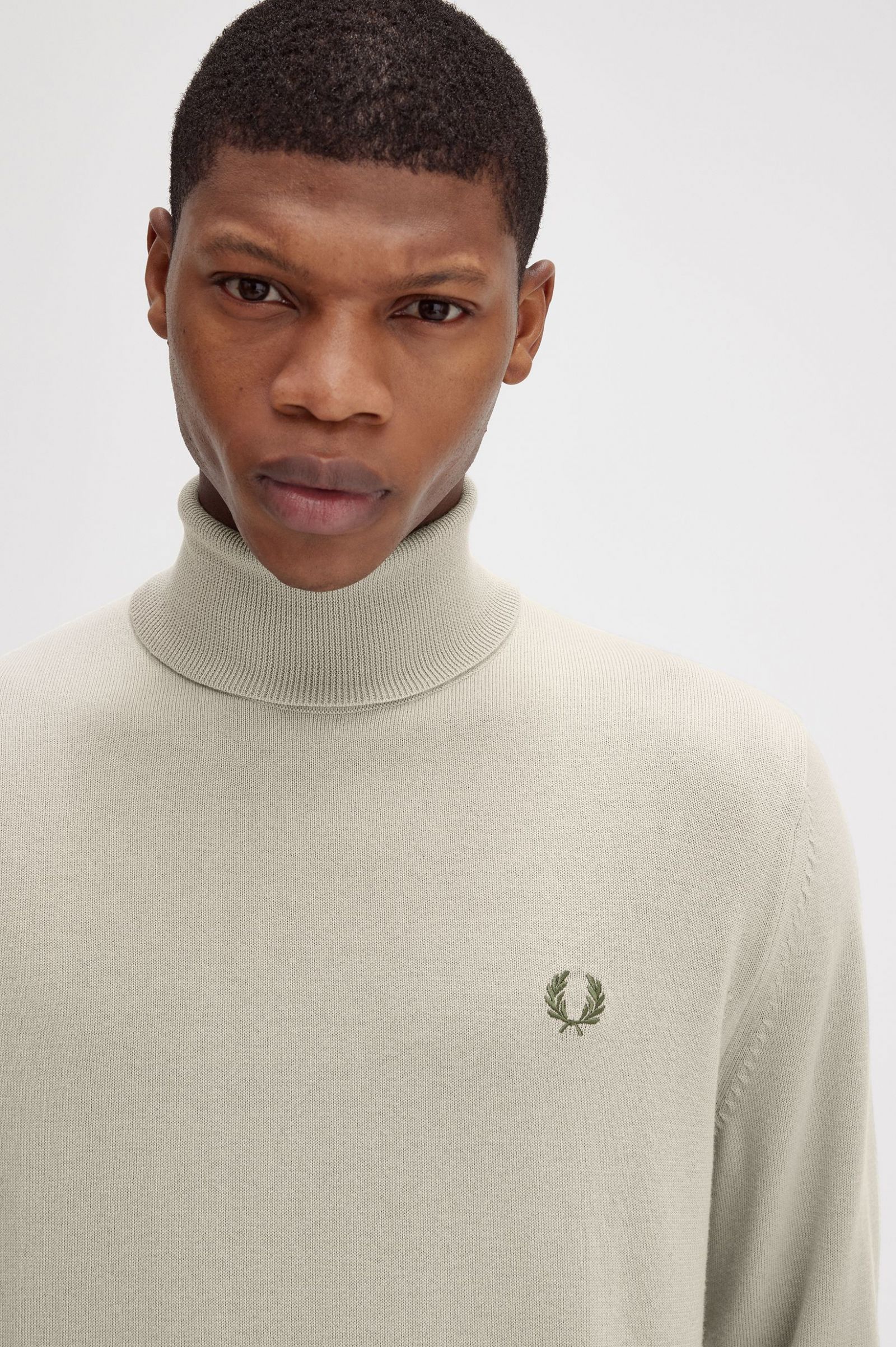 Roll Neck Jumper Dark Oatmeal