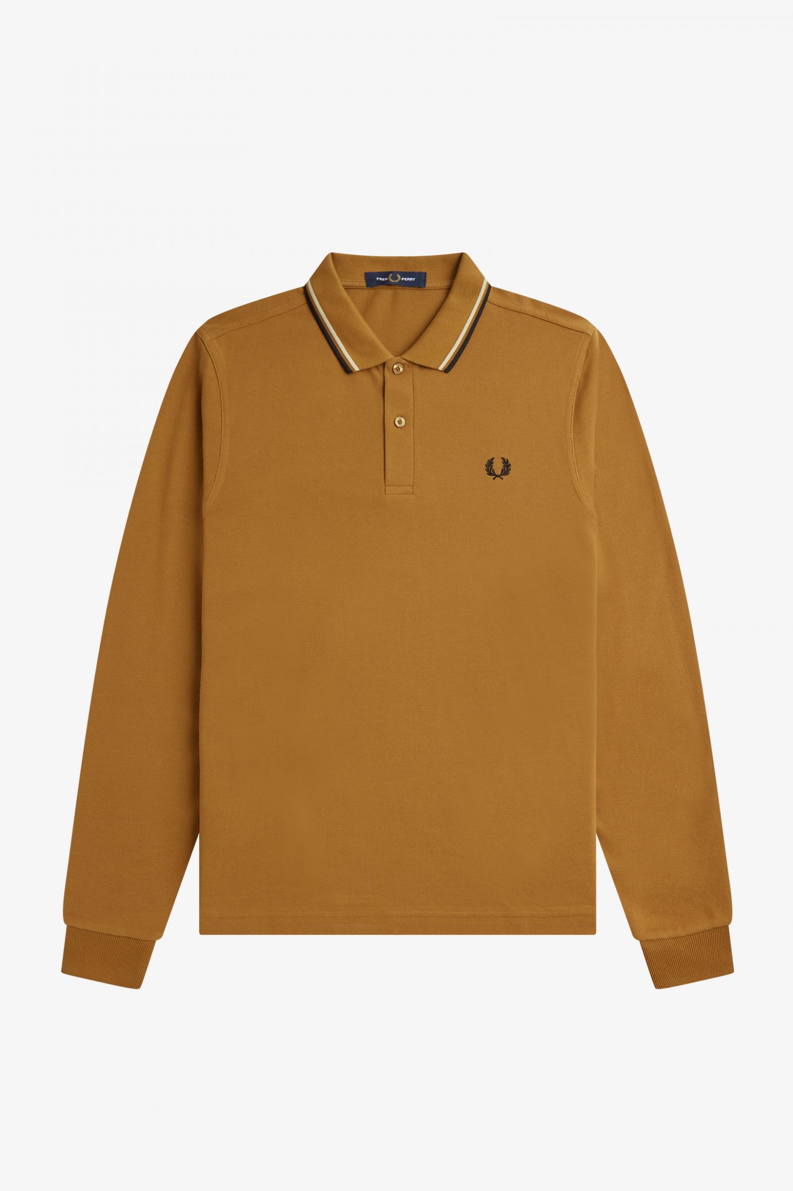 The Fred Perry ShirtM3636 Dark Caramel / Oatmeal / Black