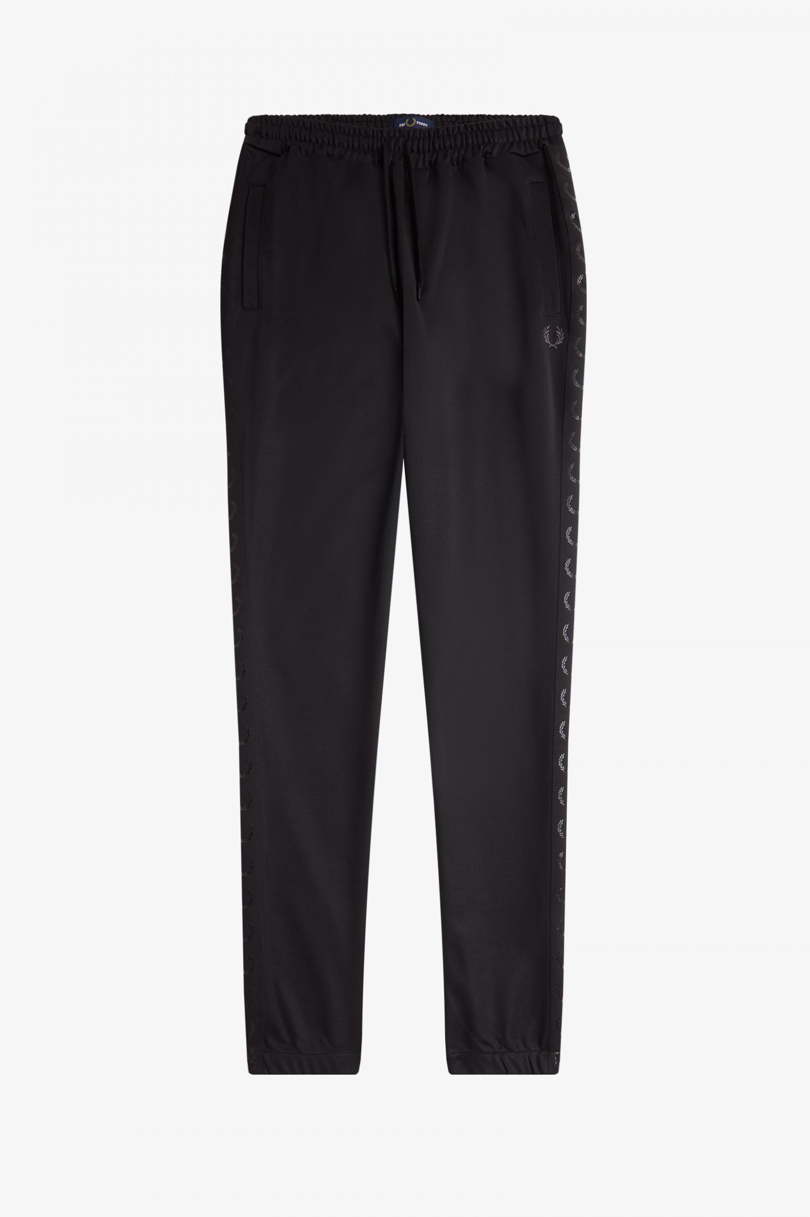 Taped Track Pants Black / Black