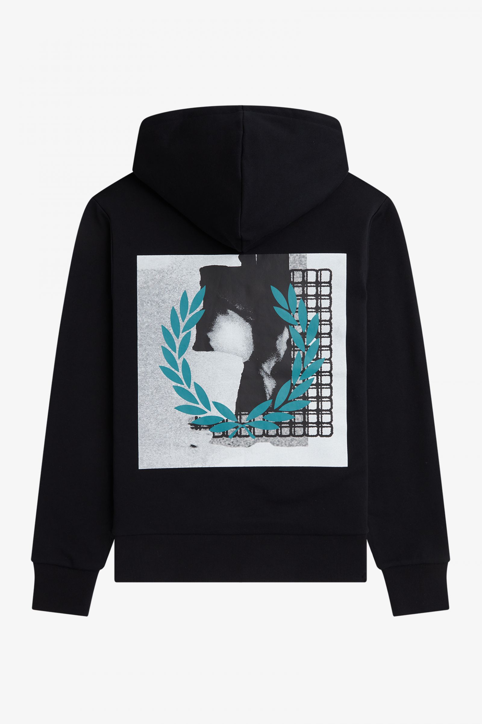 Rave Graphic Hooded Sweatshirt Black