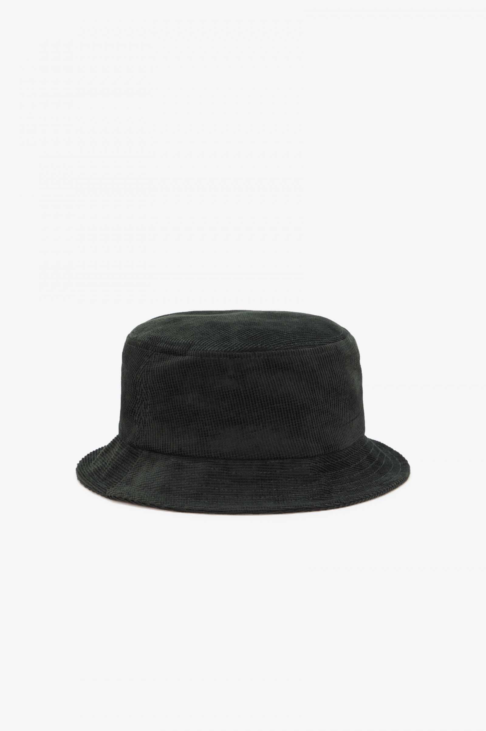 Waffle Cord Bucket Hat Night Green / Black