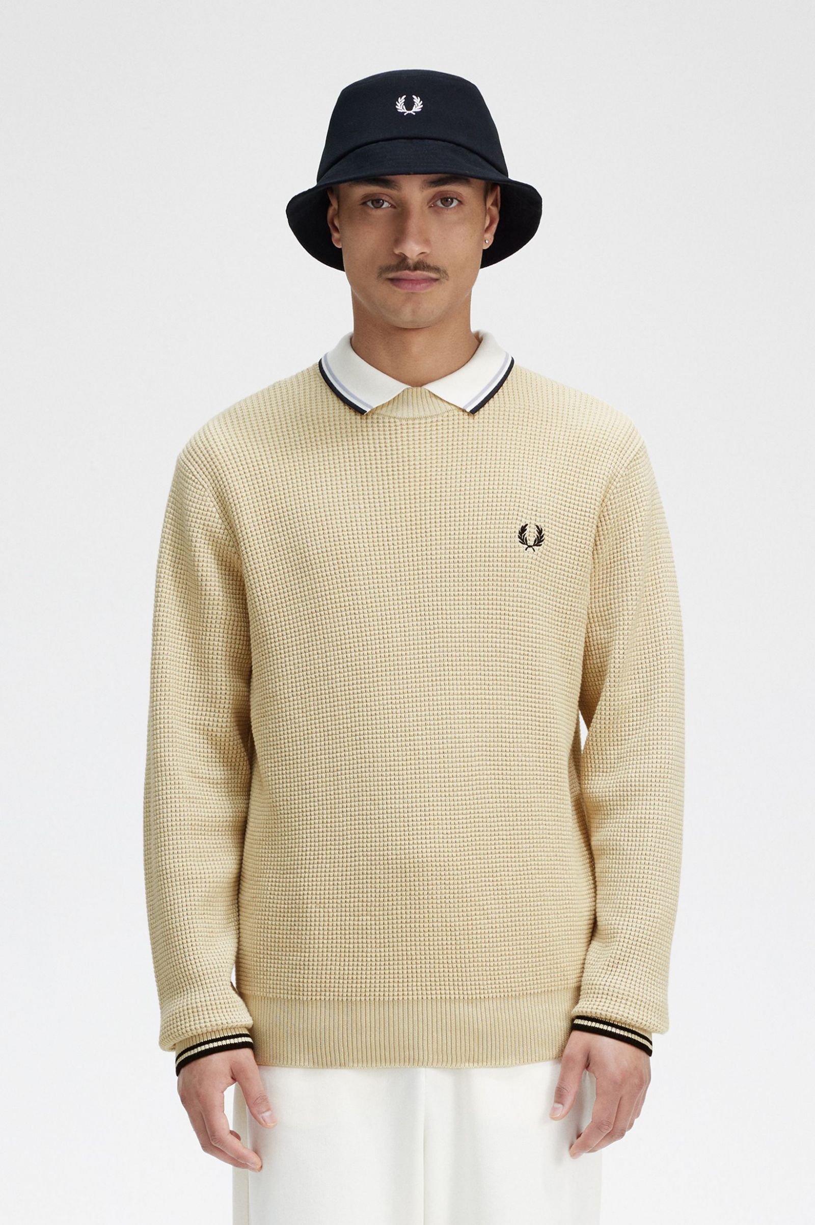 Waffle Stitch Jumper Oatmeal