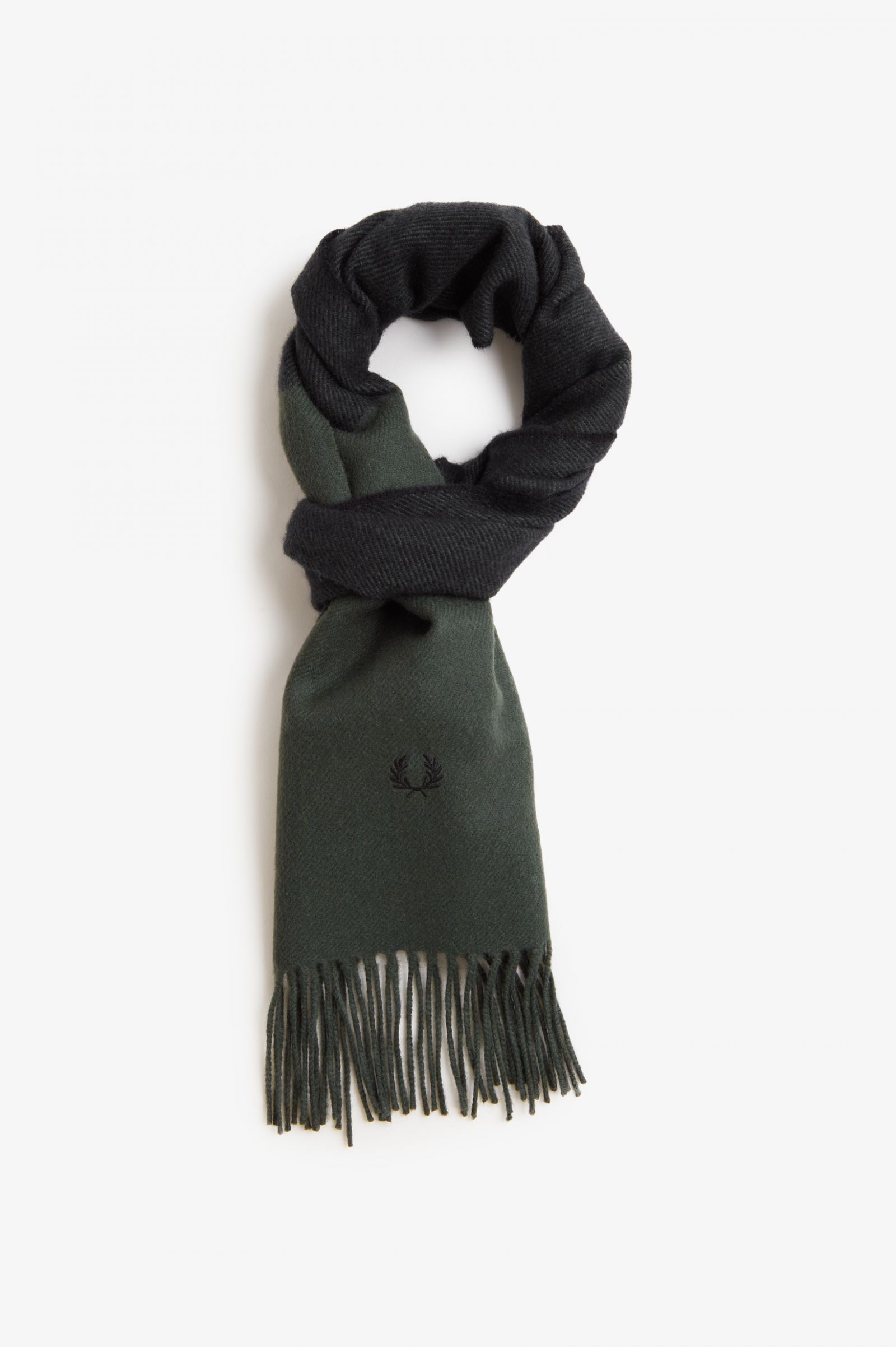 Colour Block Scarf Field Green / Black