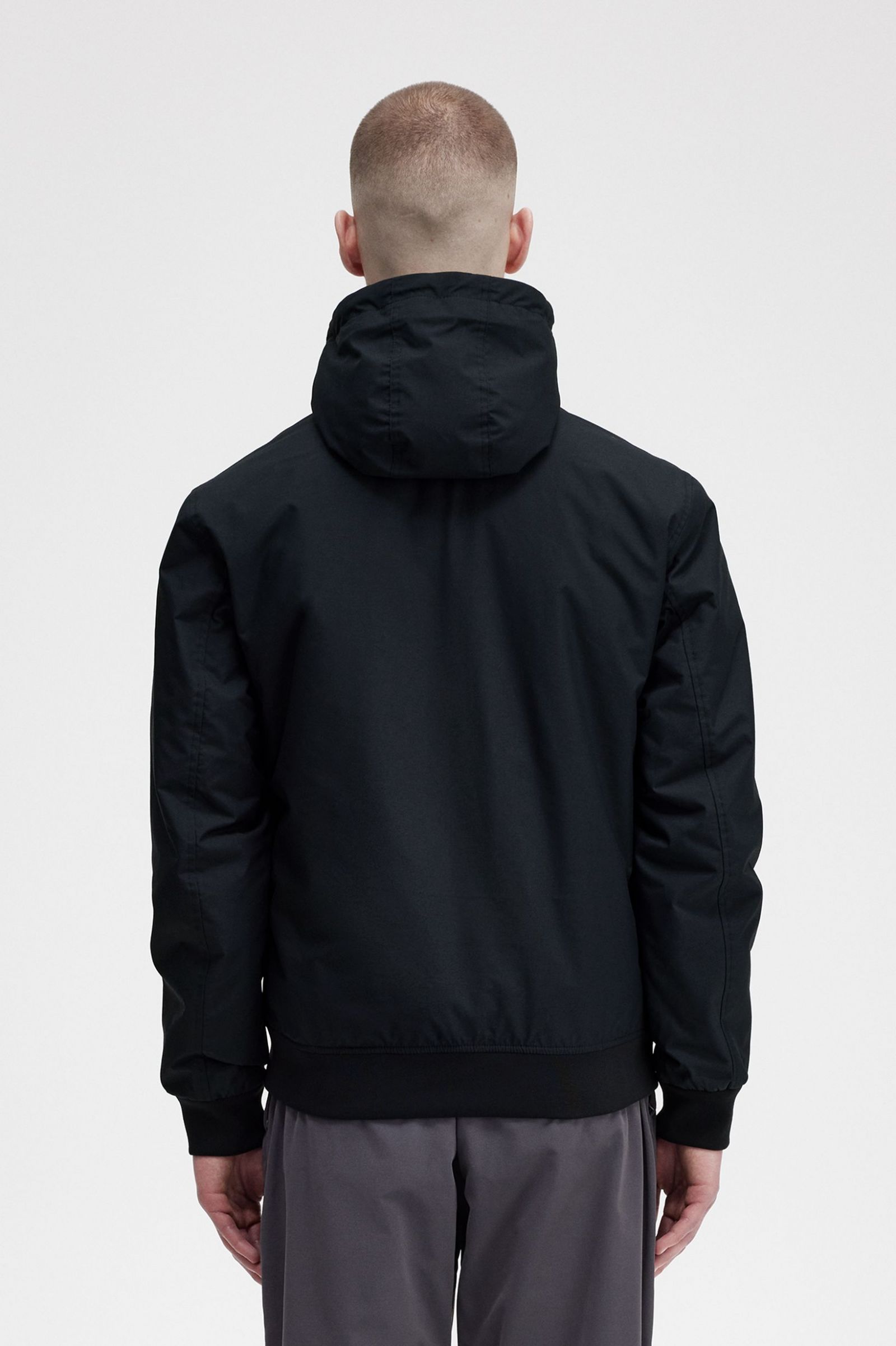 Padded Hooded Brentham Jacket Black / Gunmetal