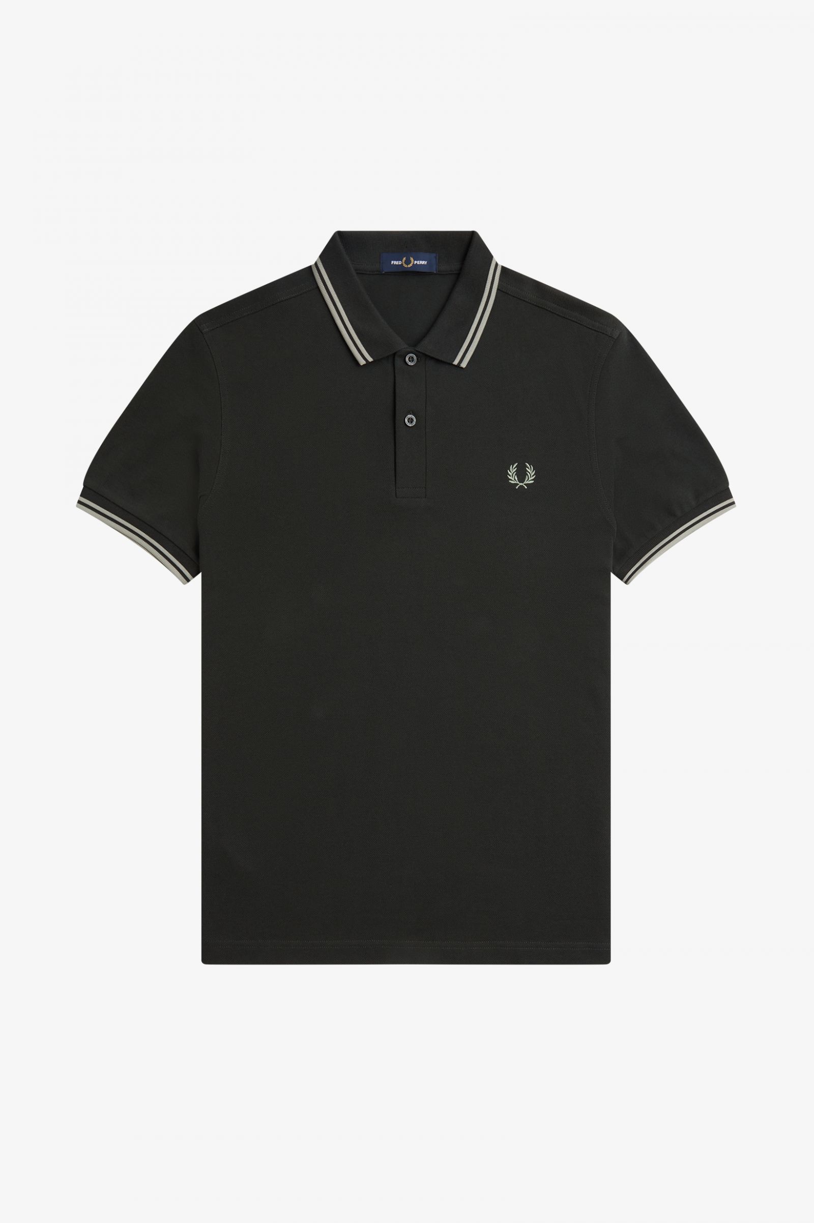 The Fred Perry ShirtM3600 Night Green / Seagrass / Seagrass