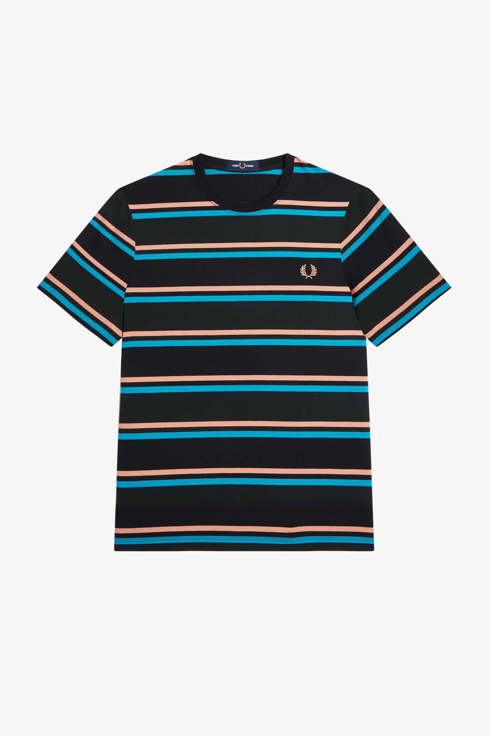 Bold Stripe T-Shirt Night Green