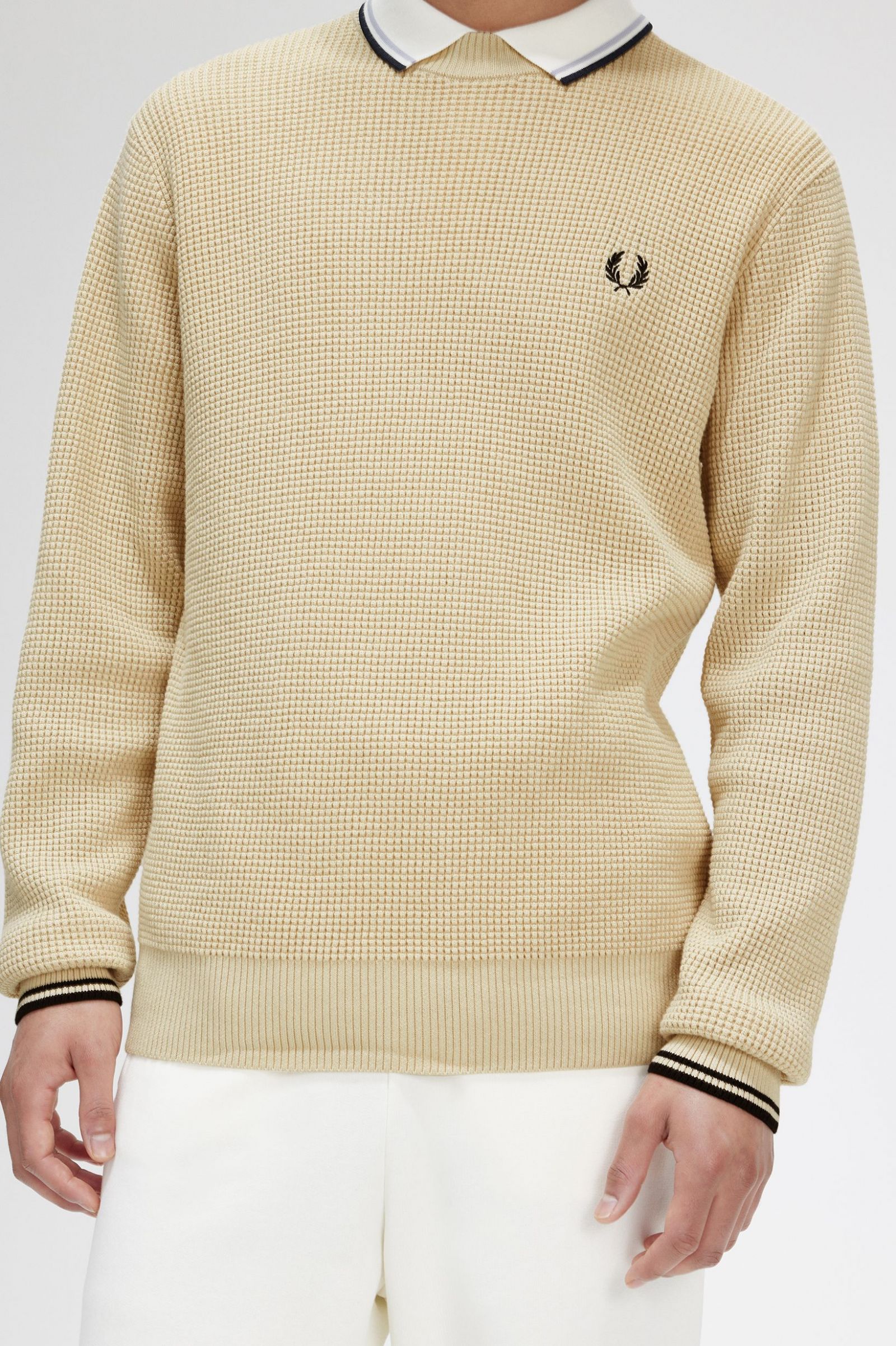 Waffle Stitch Jumper Oatmeal