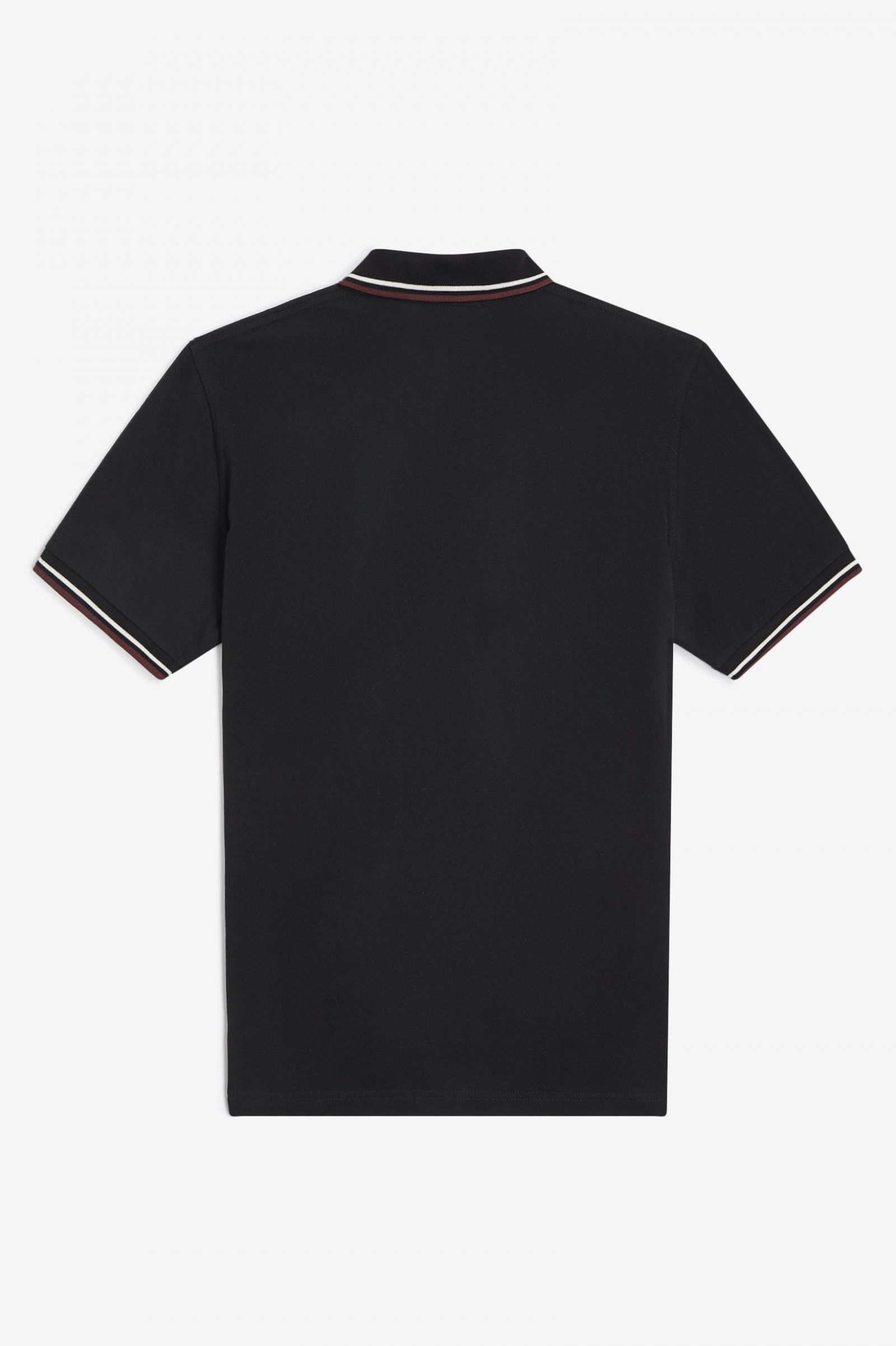 The Fred Perry ShirtM12 Black / Ecru / Oxblood