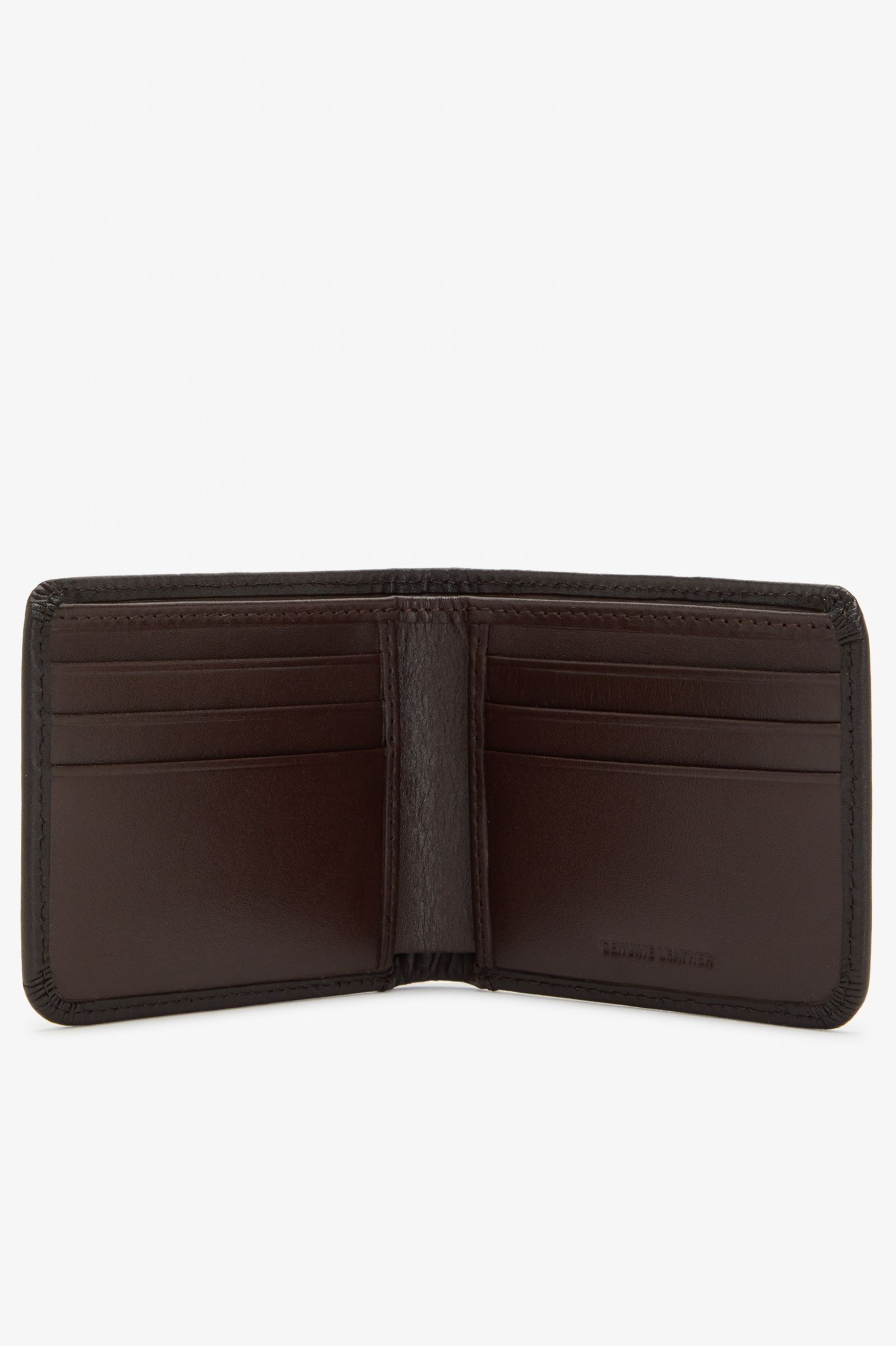 Burnished Leather Billfold Wallet Oxblood