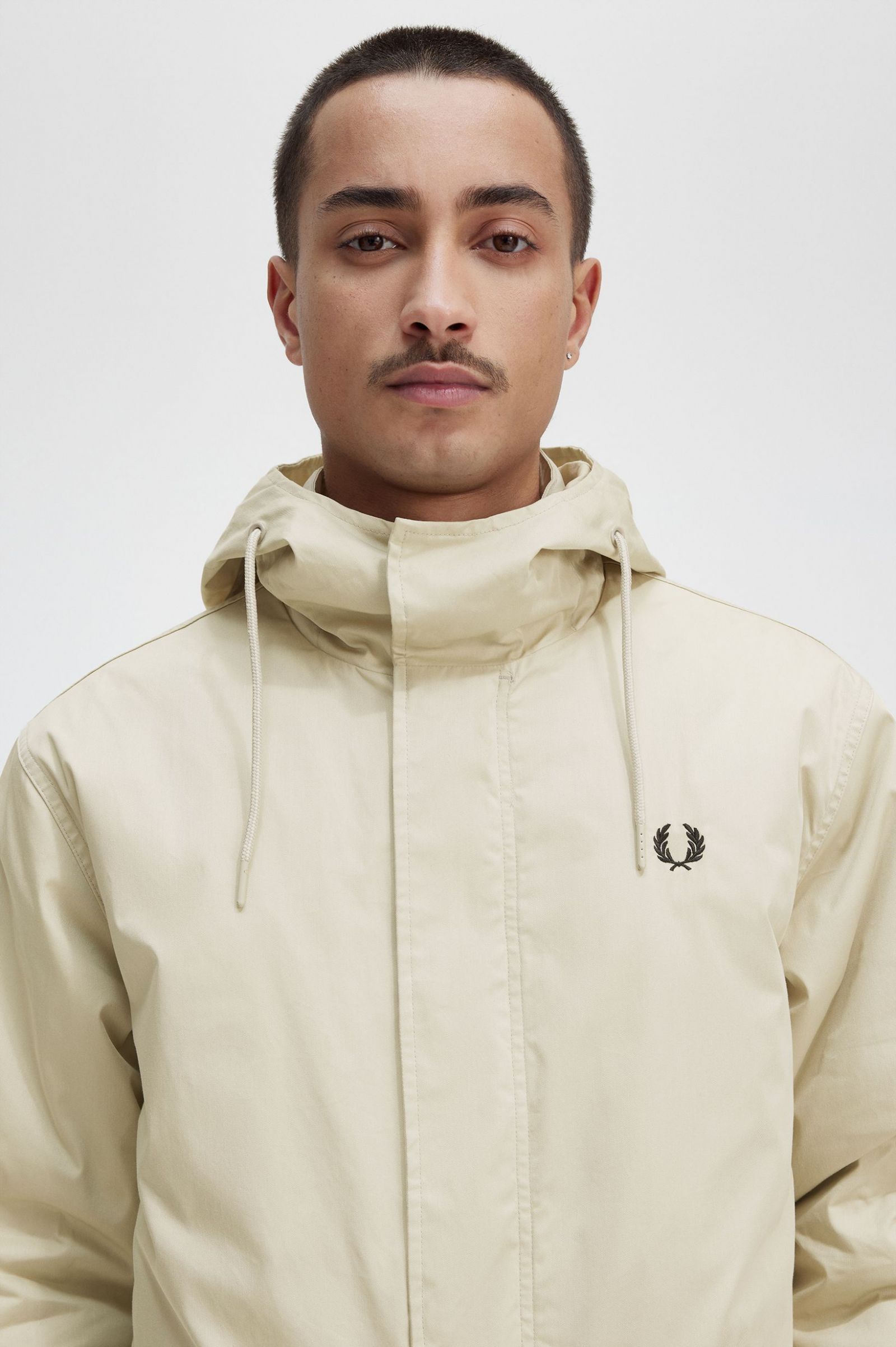 Short Padded Parka Light Oyster