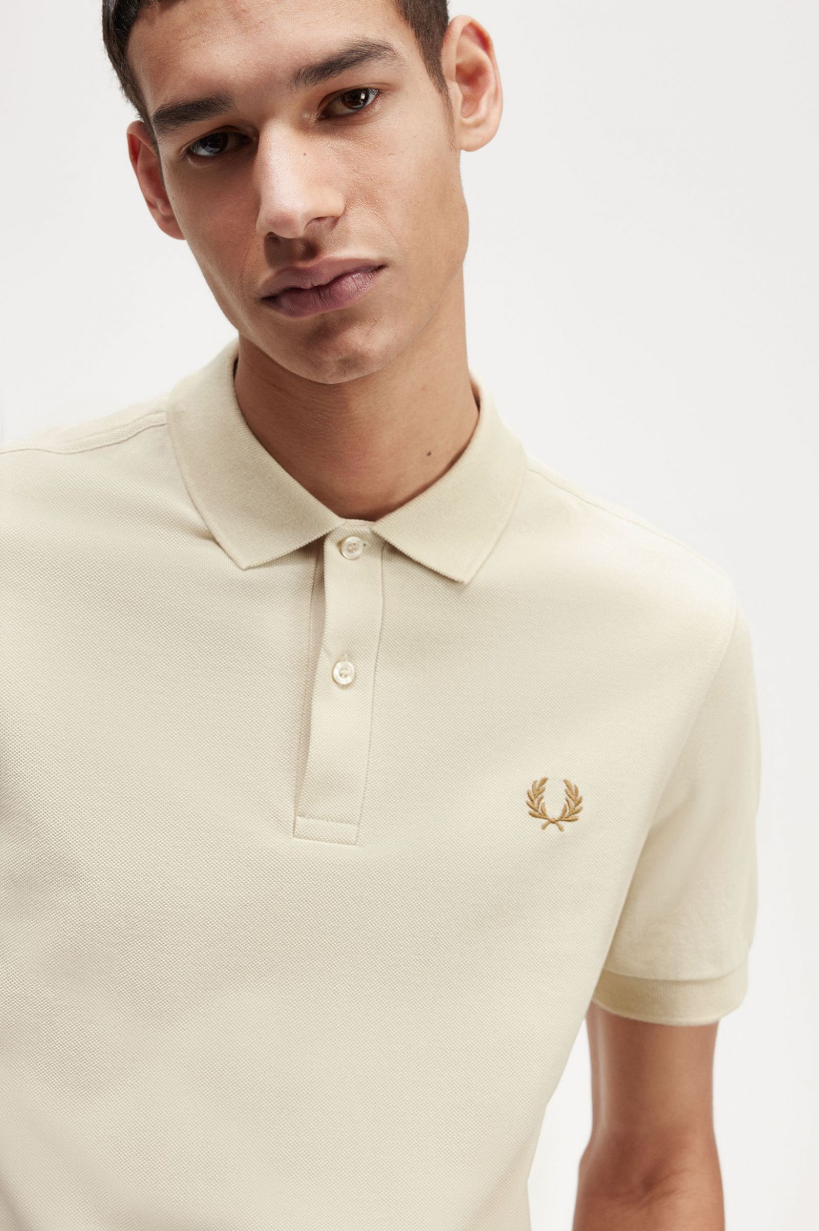 The Fred Perry ShirtM6000 Oatmeal / Dark Caramel