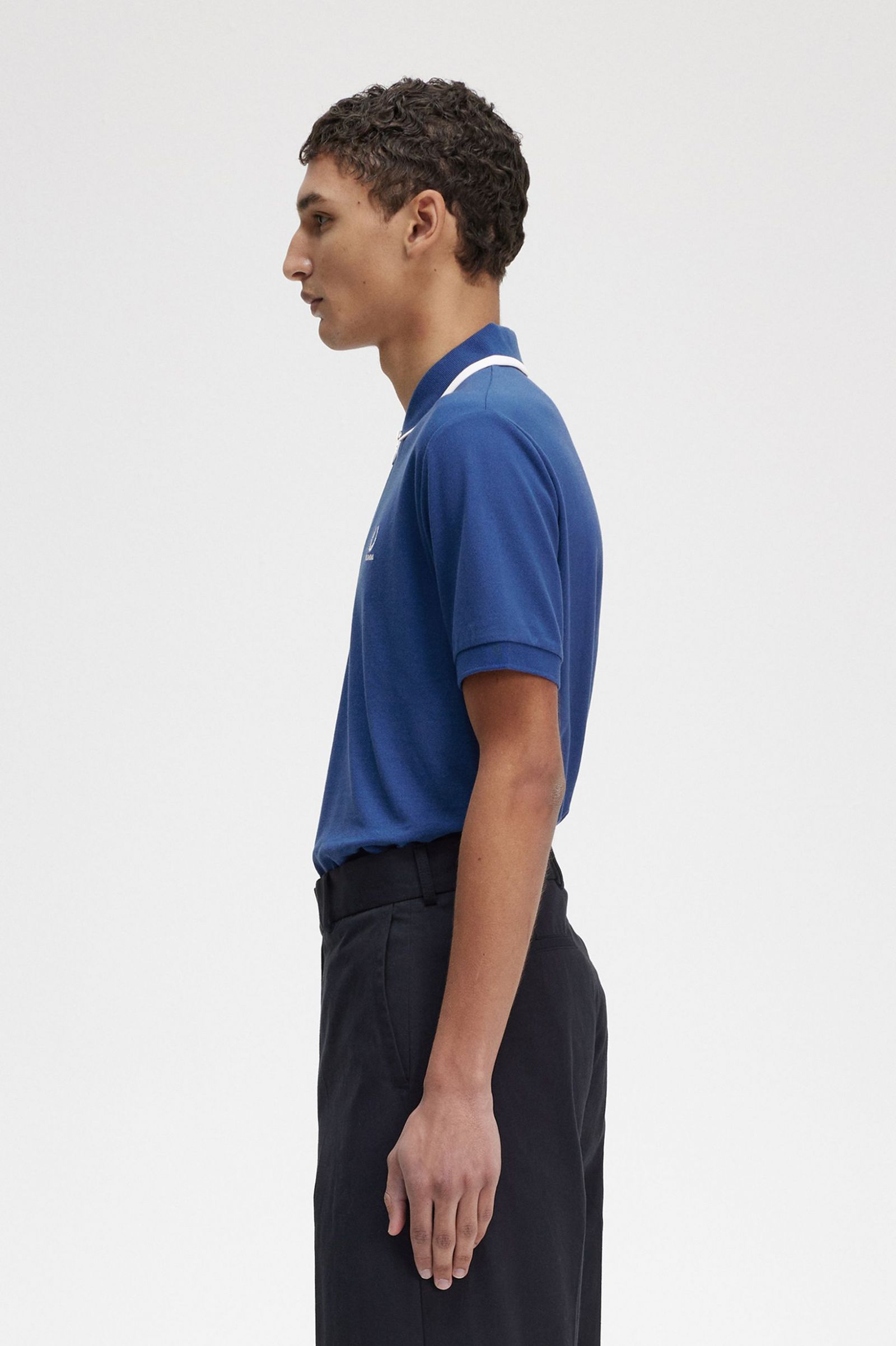 Raf SimonsHalf Zip Polo Shirt Royal Blue