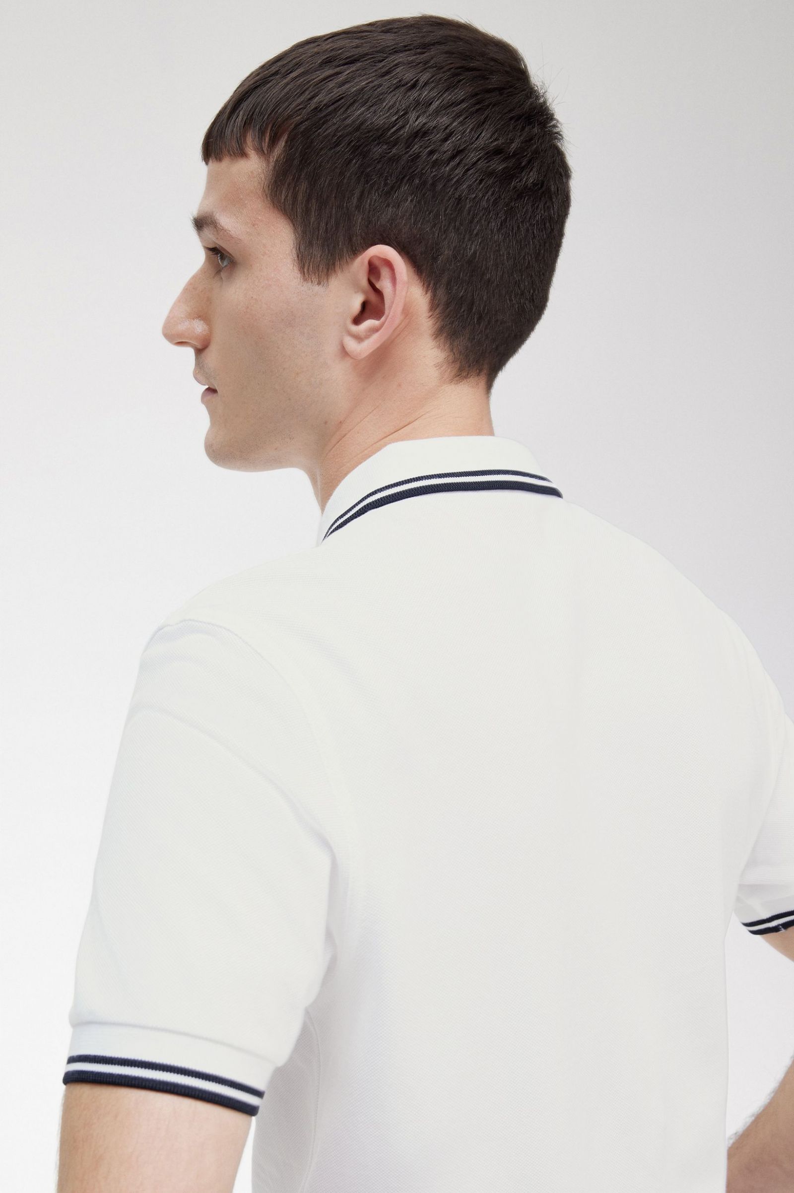 The Fred Perry ShirtM3600 White / Black / Black