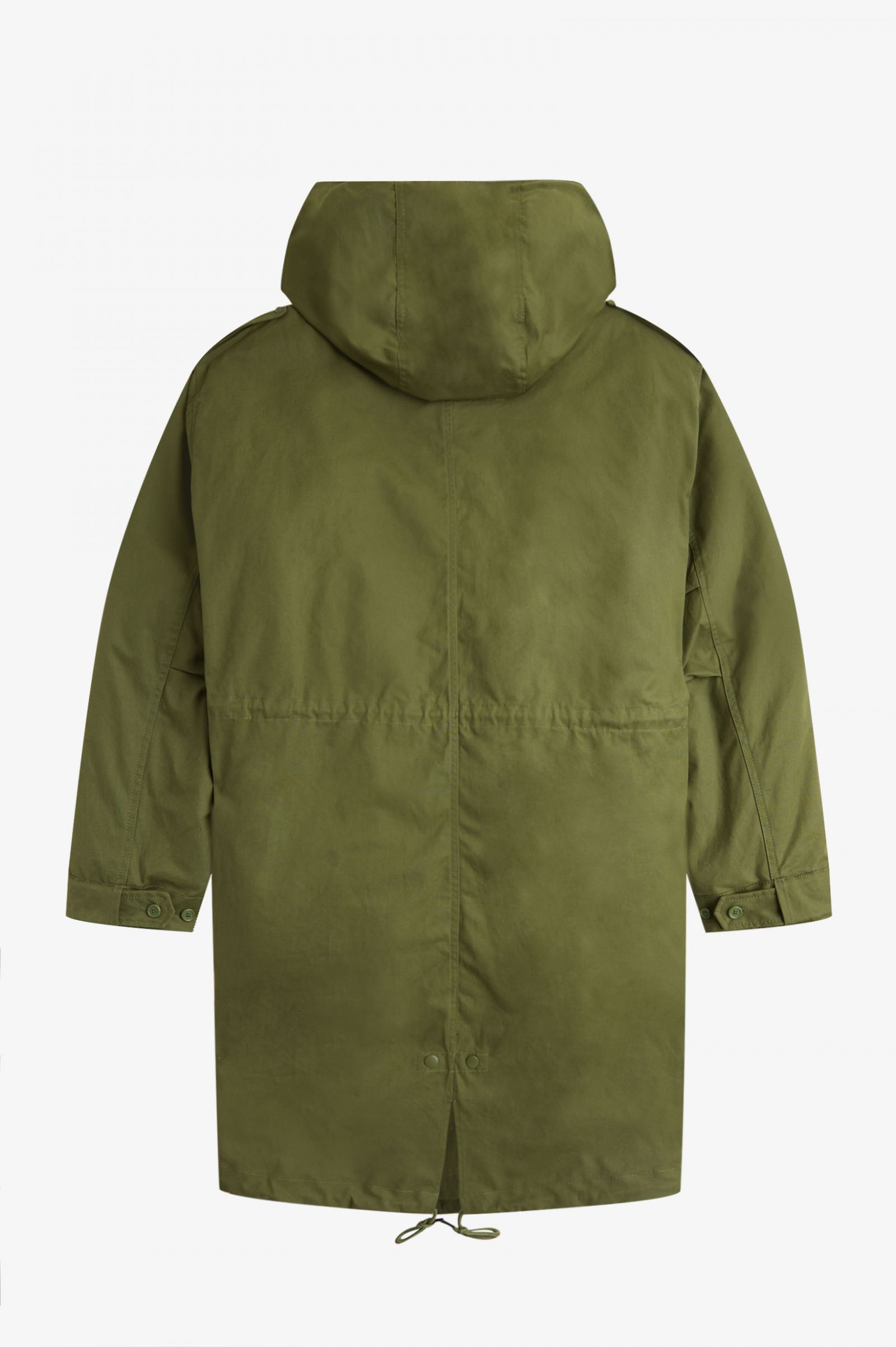 Faux Fur Lined Parka Parka Green