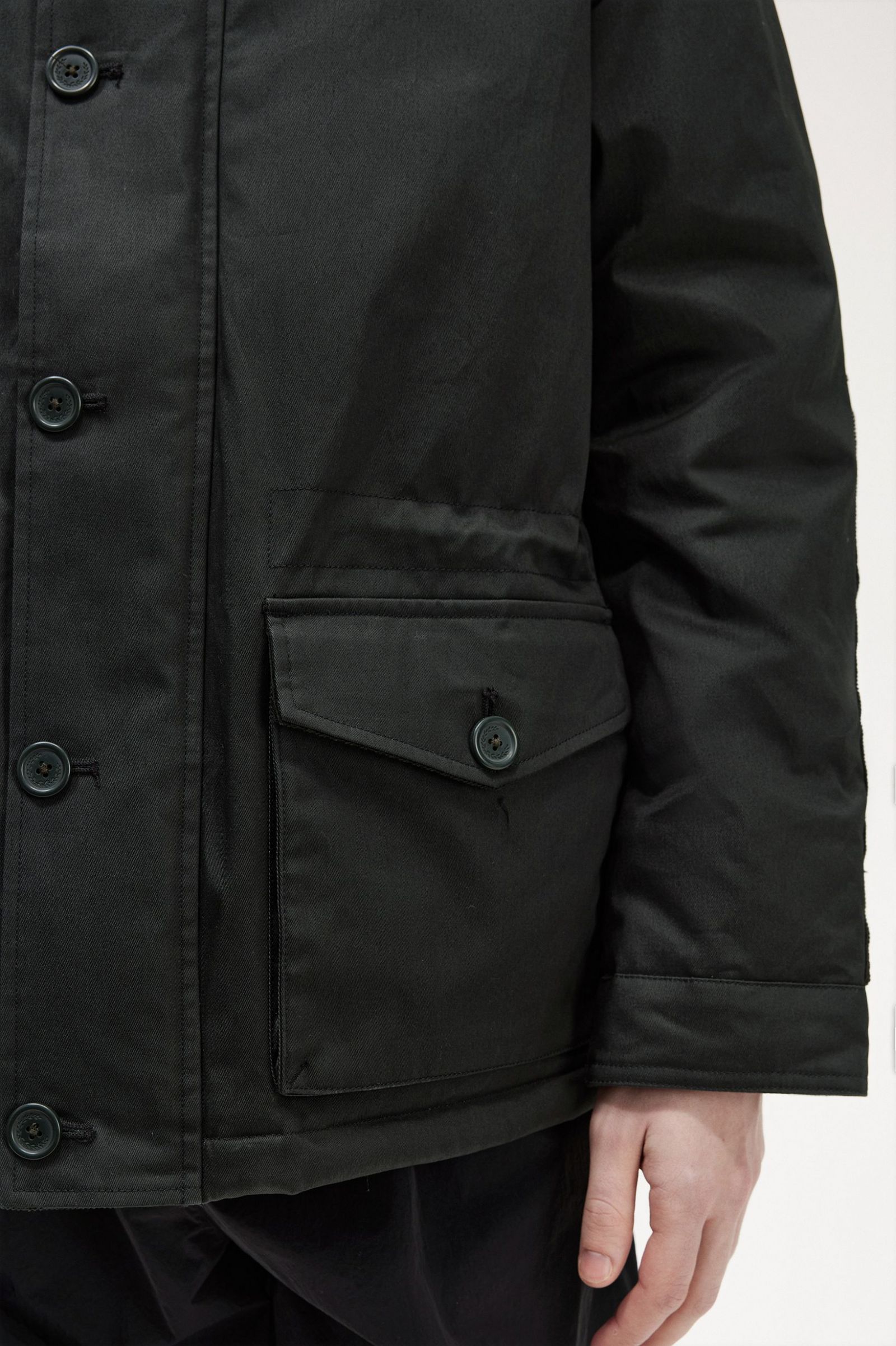 Short Snorkel Parka Night Green