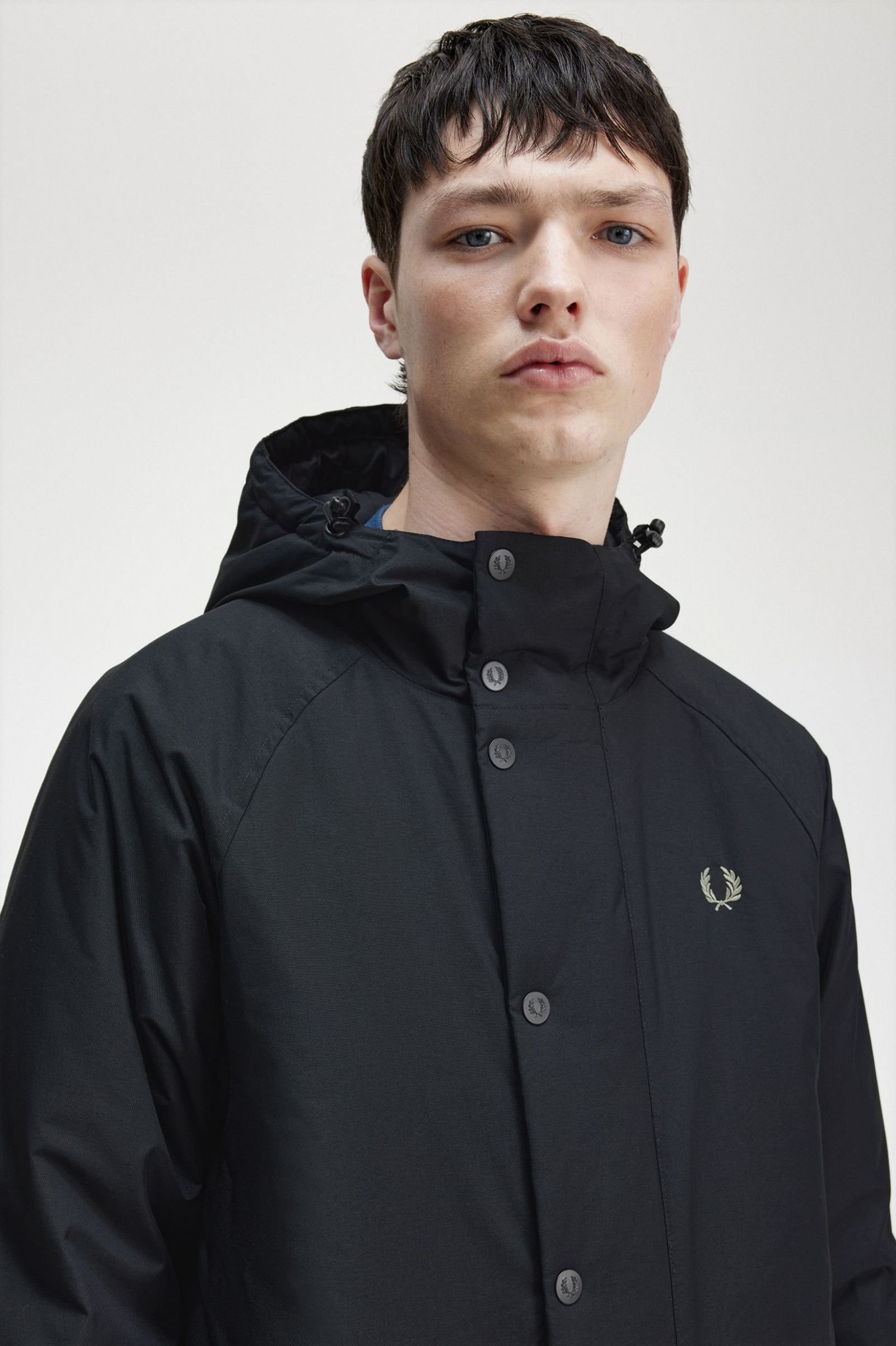 Padded Zip Through Jacket Black
