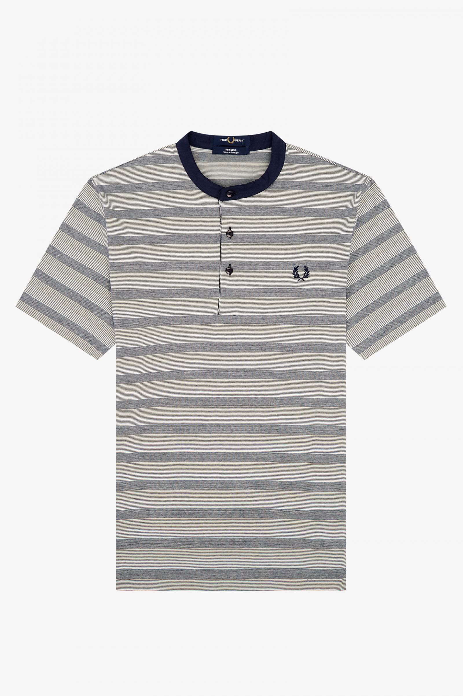 ReissuesStriped Henley Shirt
