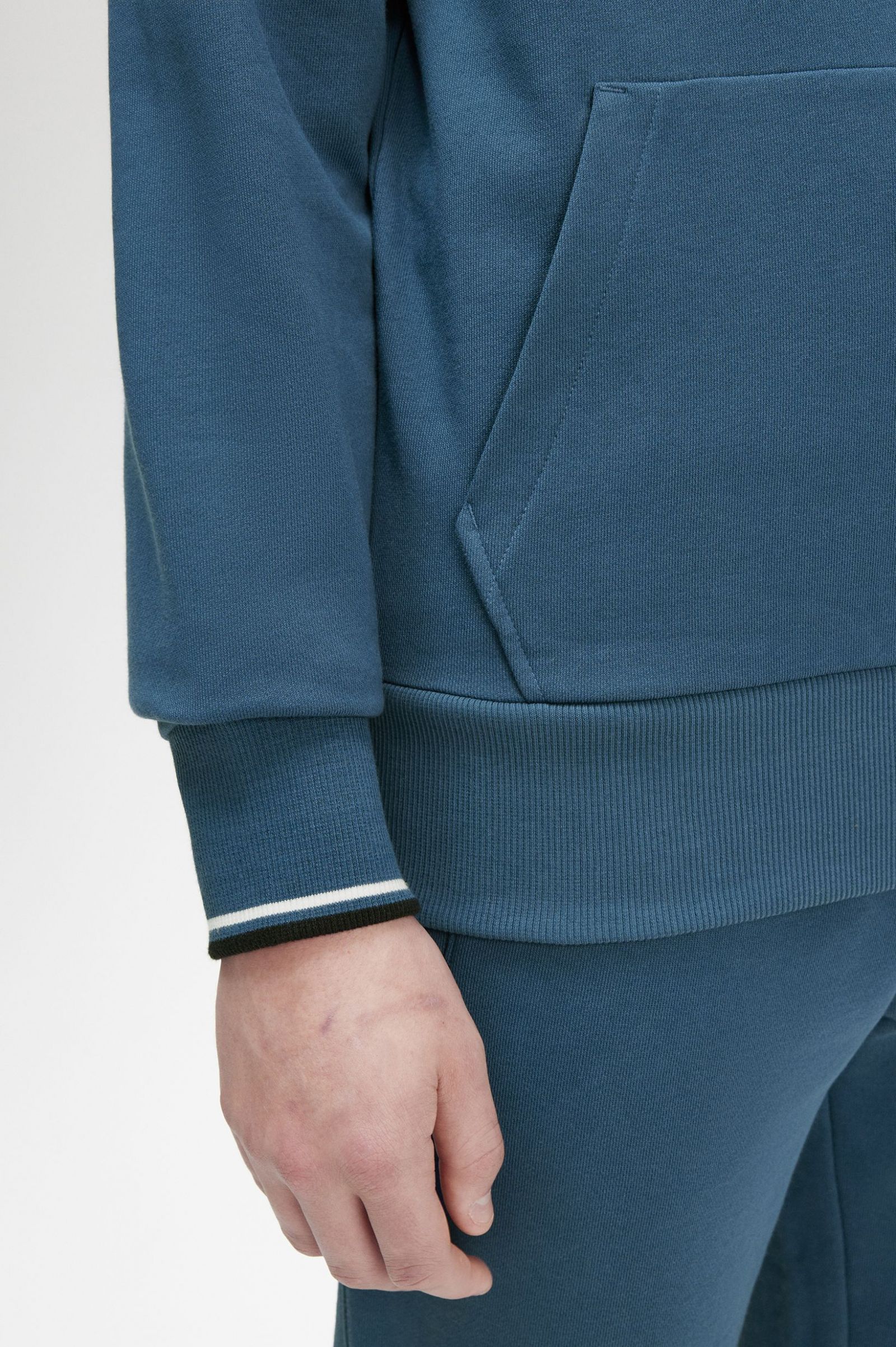 Tipped Hooded Sweatshirt Midnight Blue