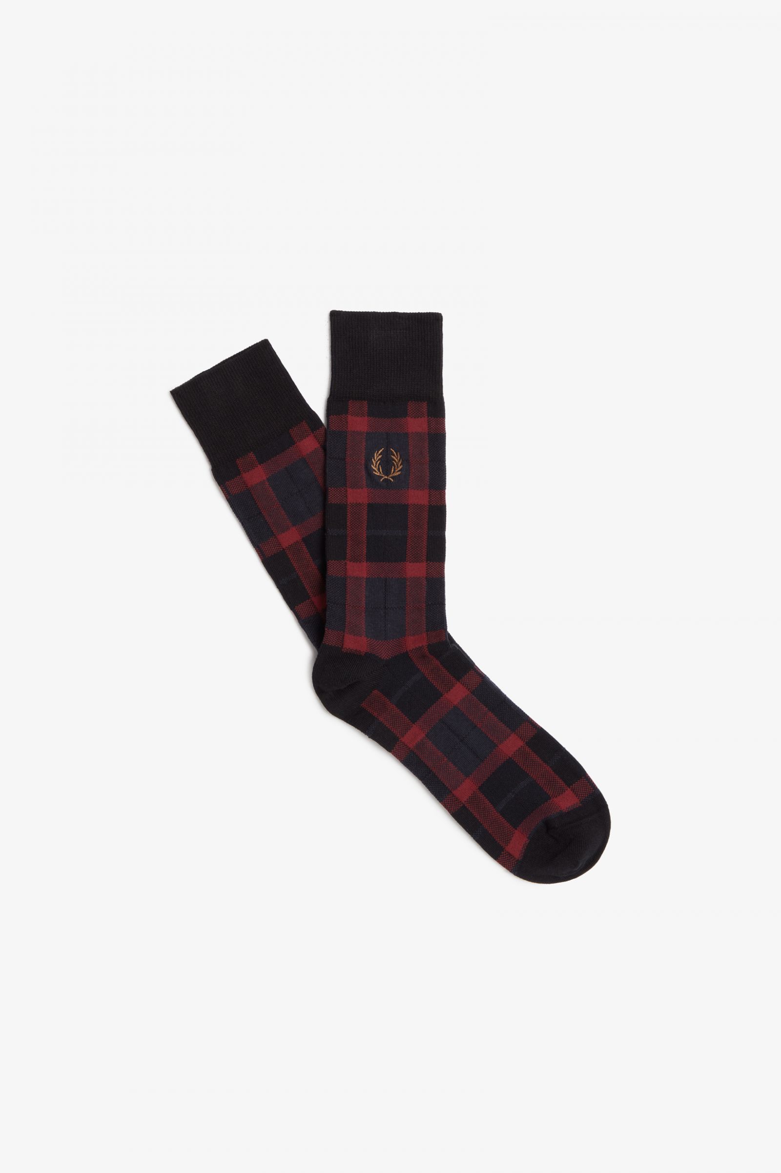 Tartan Socks Oxblood / Shaded Stone
