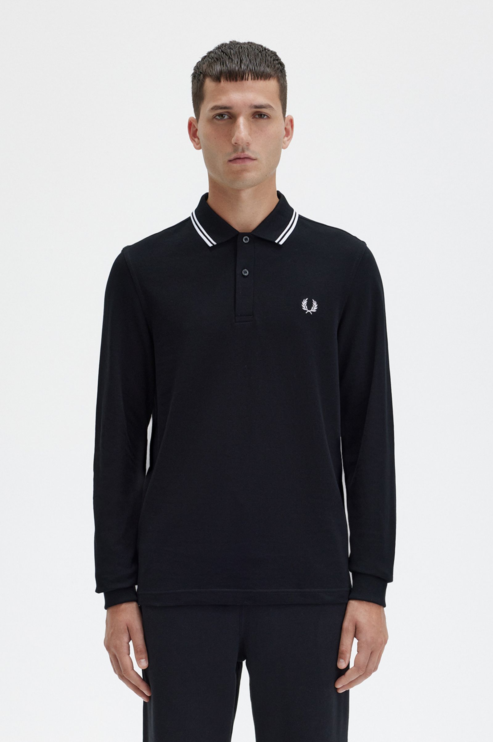 The Fred Perry ShirtM3636 Black / White / White